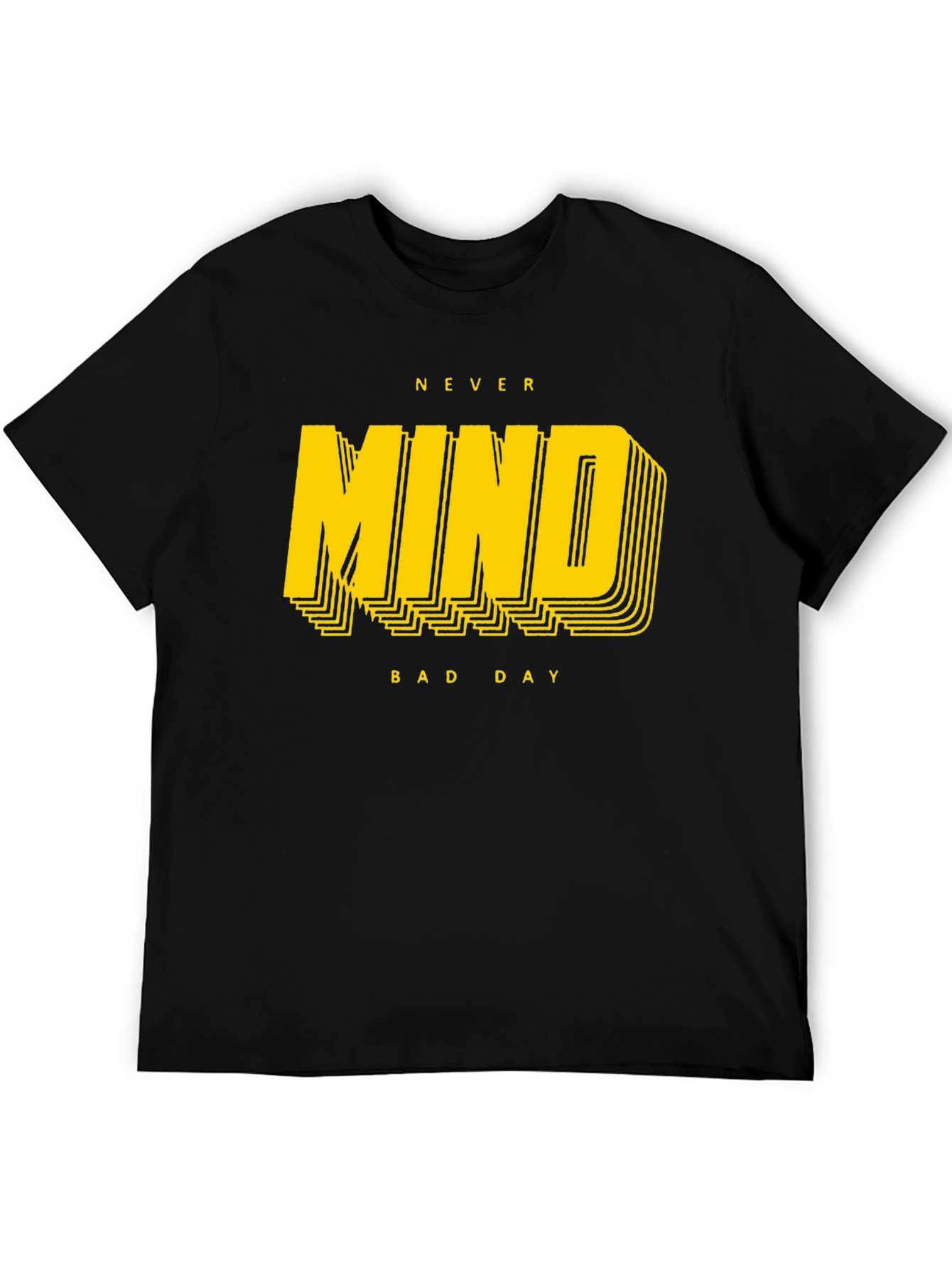 Black Never Mind Bad Day Graphic Tee view 5