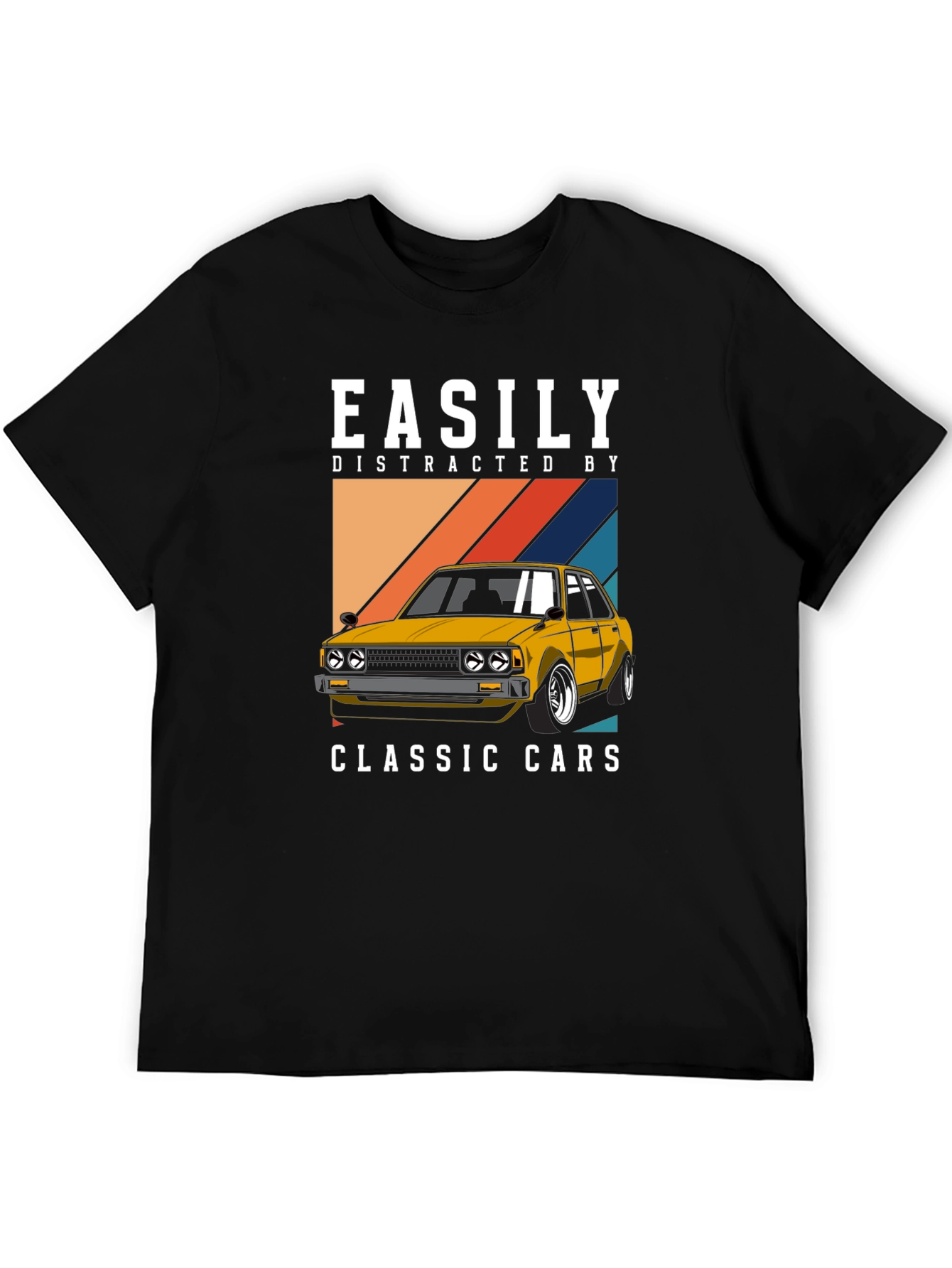Easily Distracted Classic Cars Graphic Tee - 5