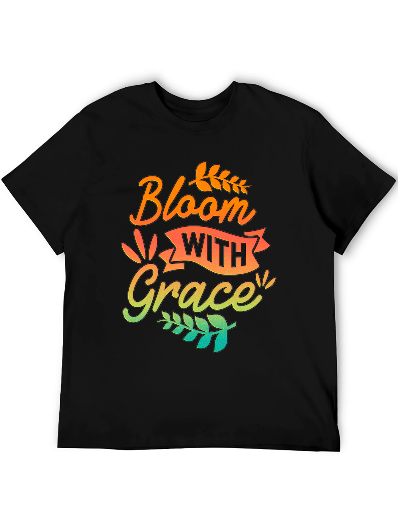 Black Bloom With Grace Graphic Tee view 5