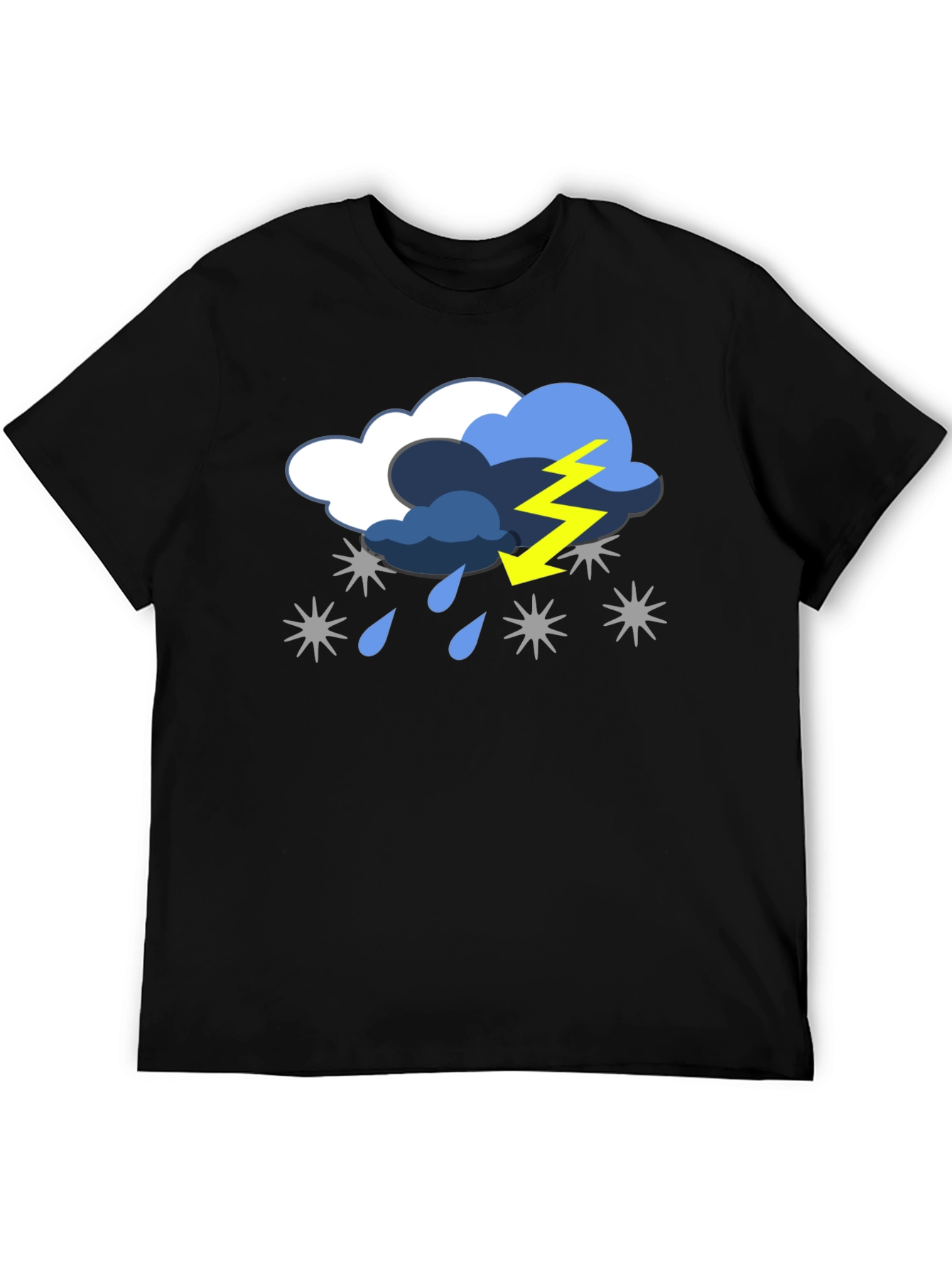 Black Stormy Weather Graphic Tee - Black T-Shirt view 5