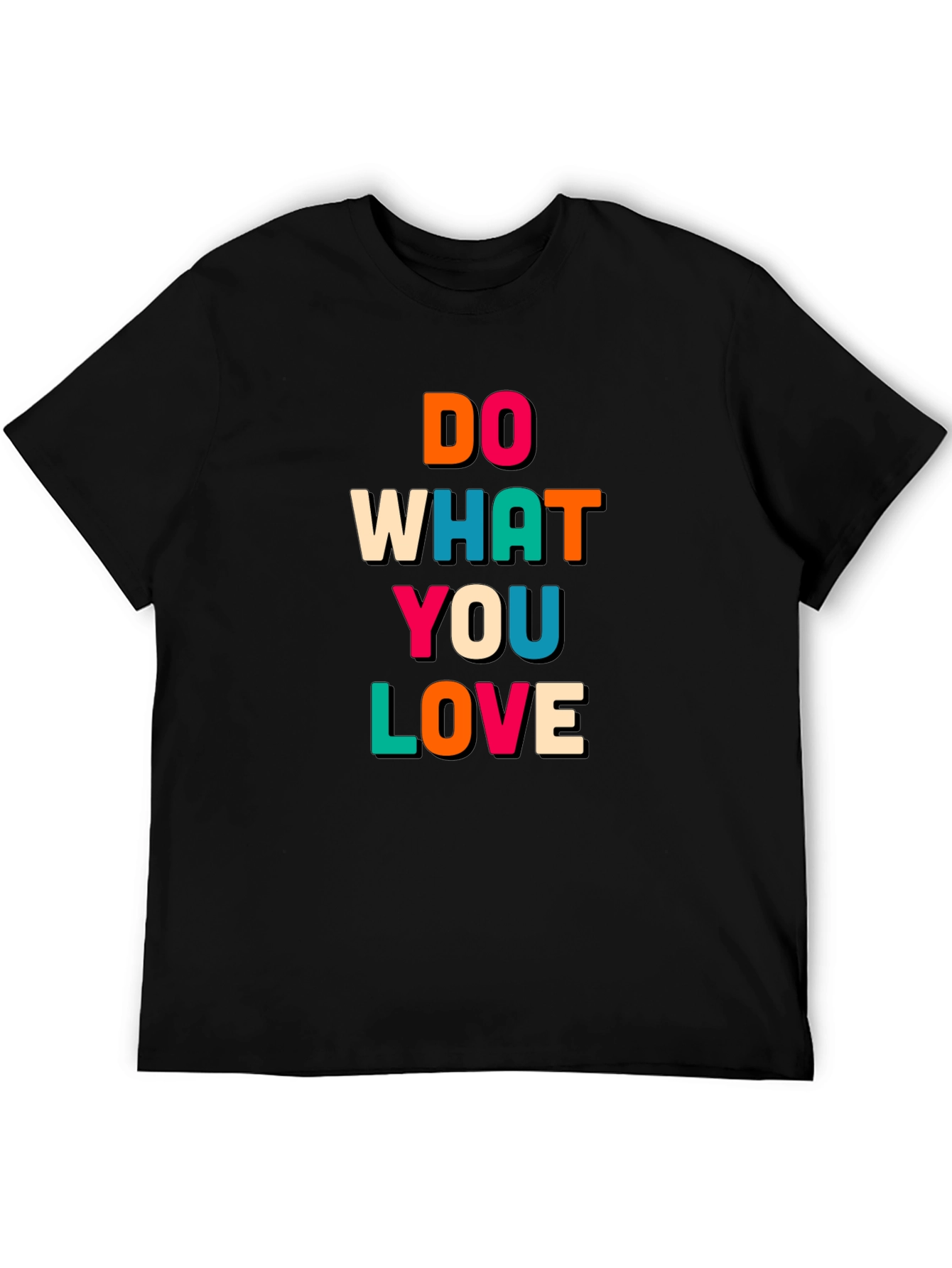 Black Do What You Love Graphic Tee - Black T-Shirt view 5