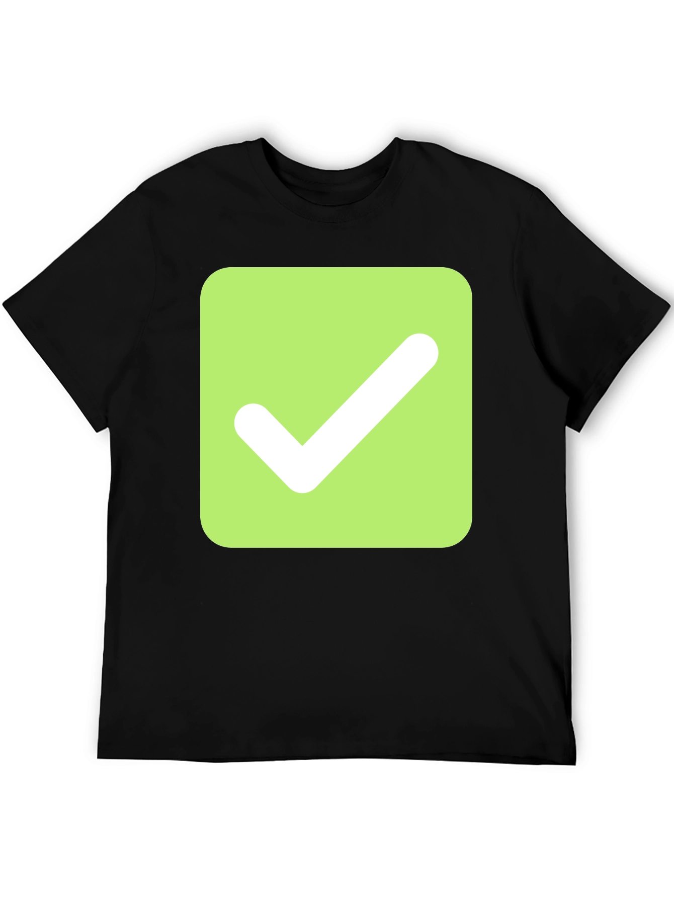 Black Checkmark Graphic Tee - Modern & Stylish view 5