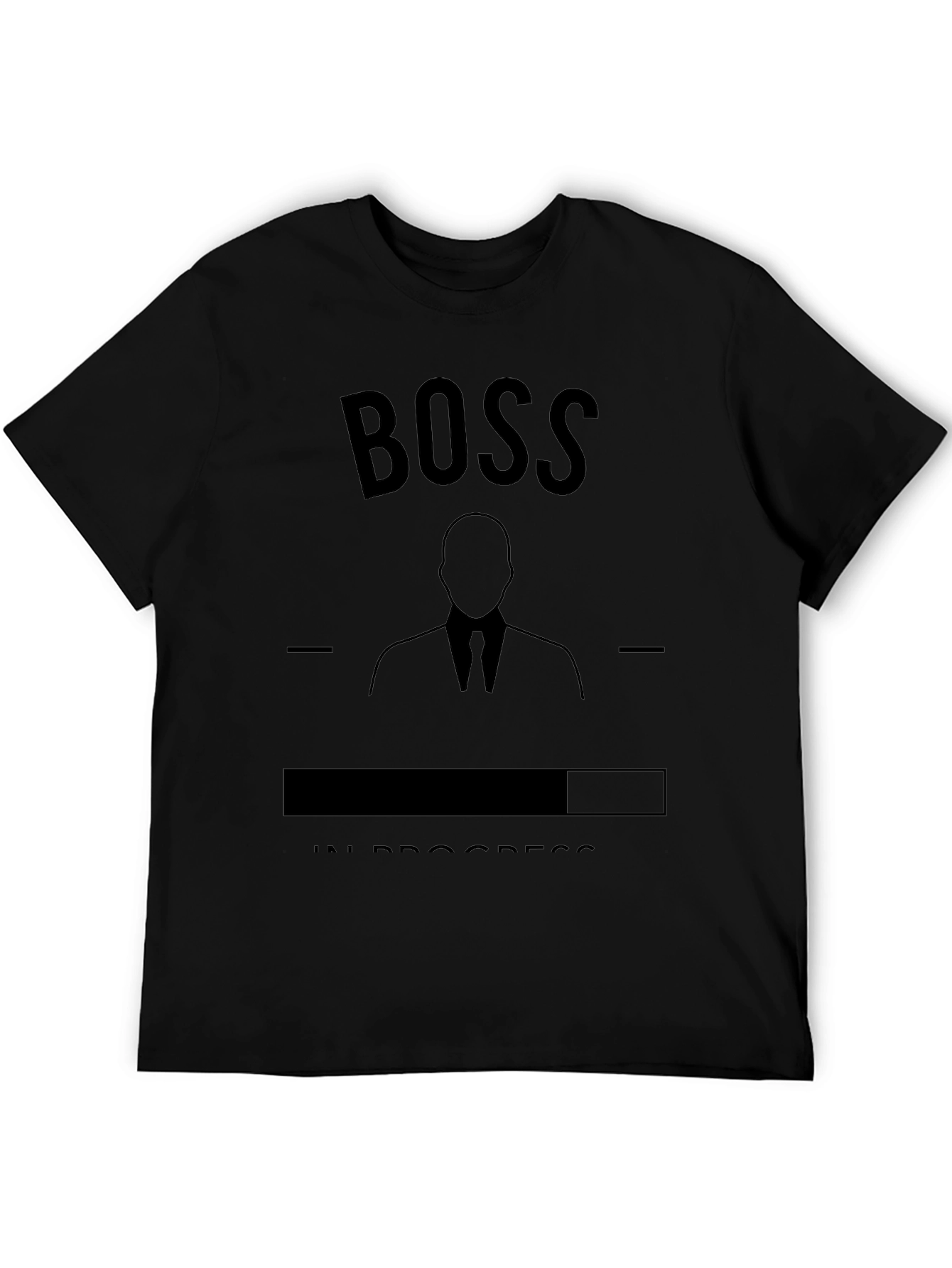 Black Boss In Progress Black T-Shirt view 5