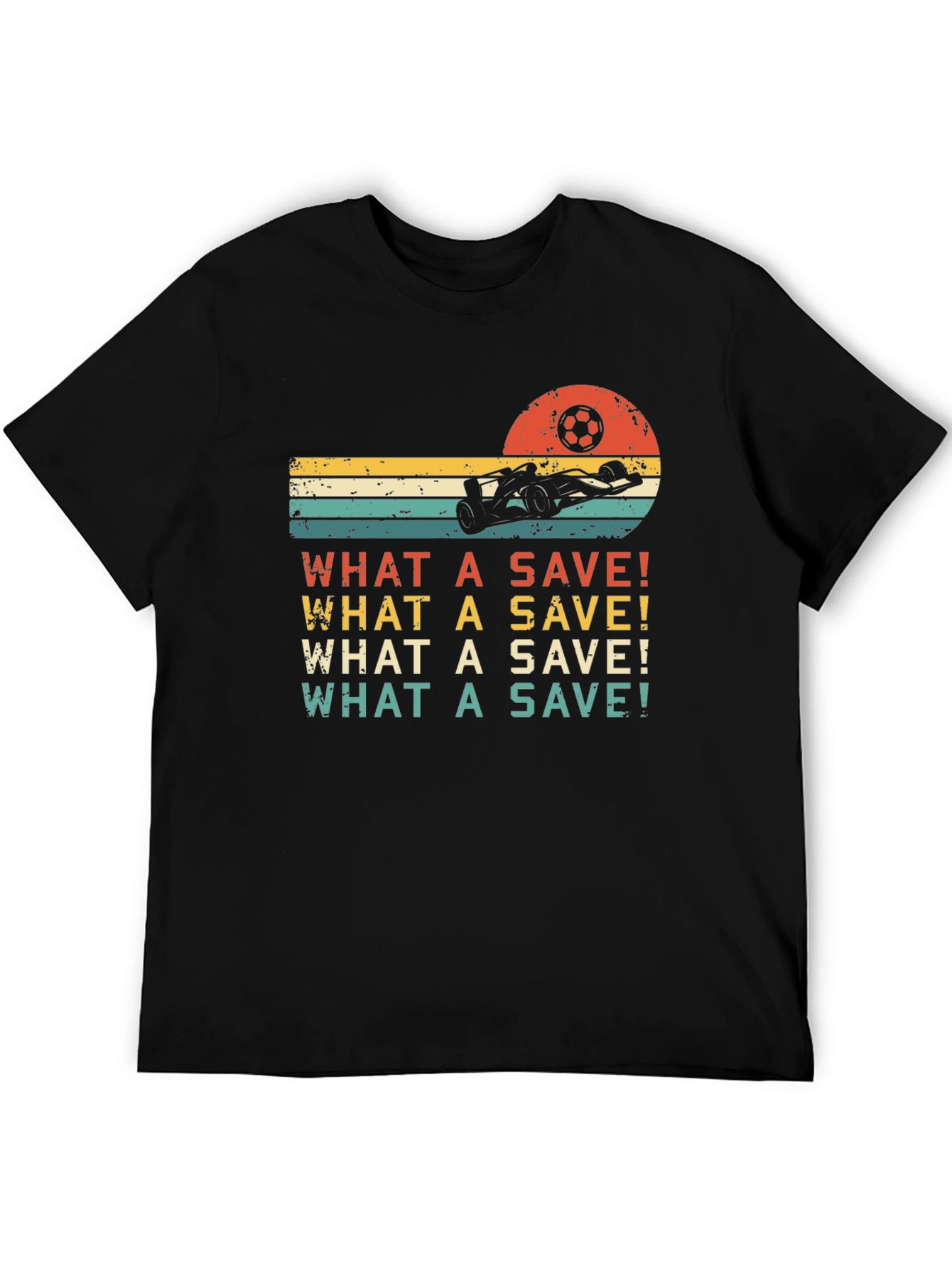 Black Retro What A Save! T-Shirt view 5