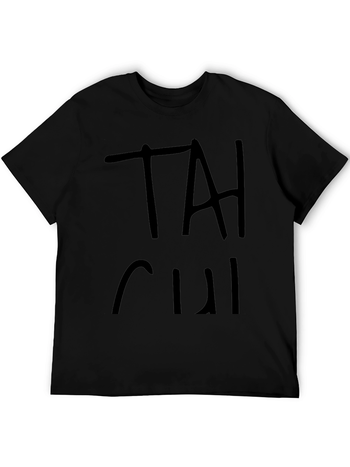 Black Black "TAI CHI" Graphic Print T-Shirt view 5