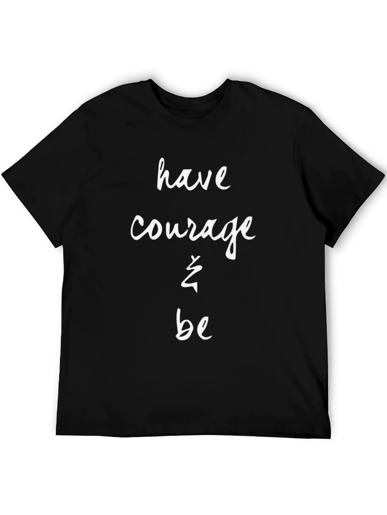 Black Courage Tee - Inspiring Black T-Shirt view 5
