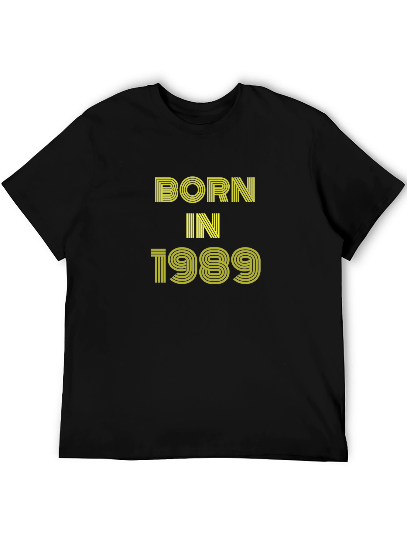 Black Born in 1989 Black Graphic Tee view 5