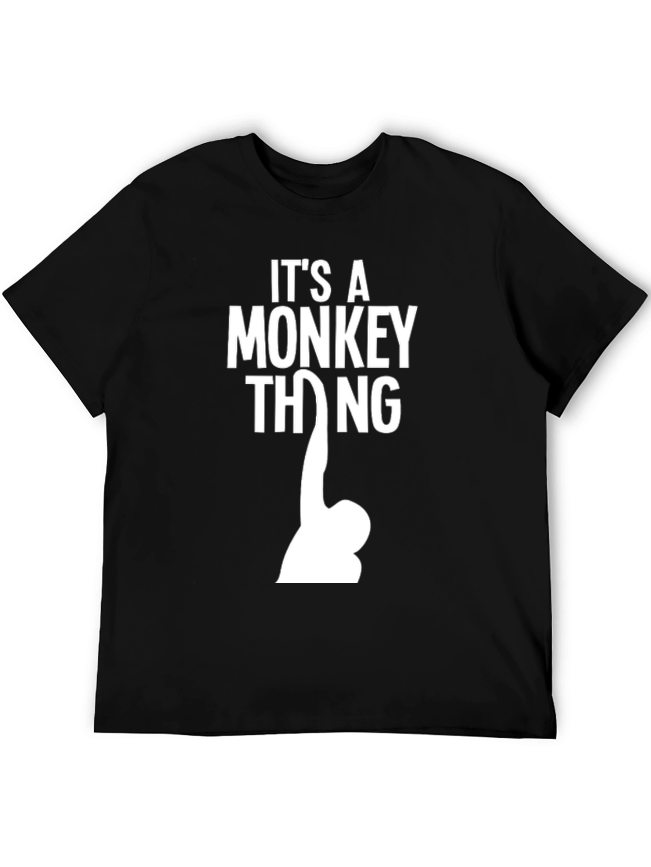 Black It's a Monkey Thing T-Shirt view 5