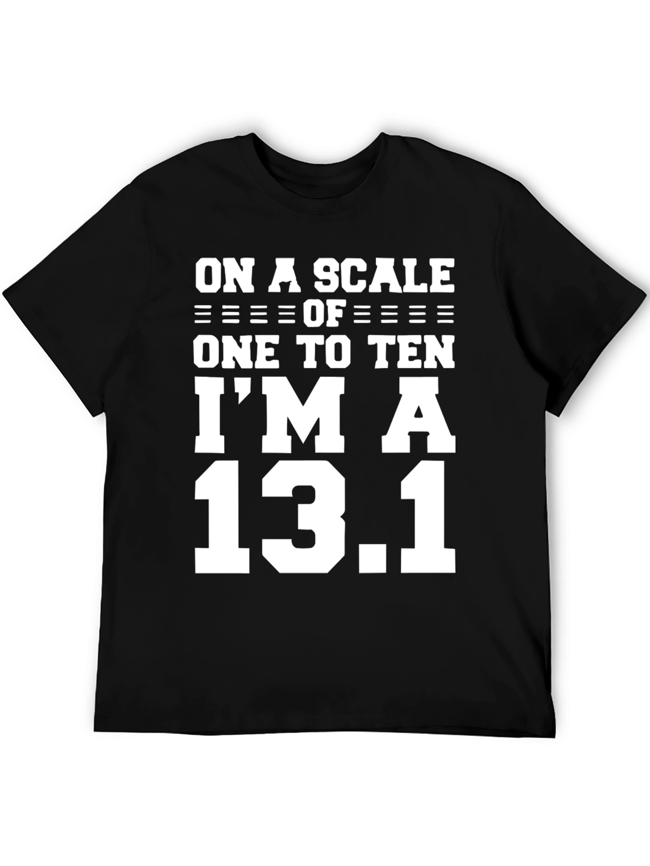 Black 13.1 Half Marathon T-Shirt - Funny Runner Tee view 5