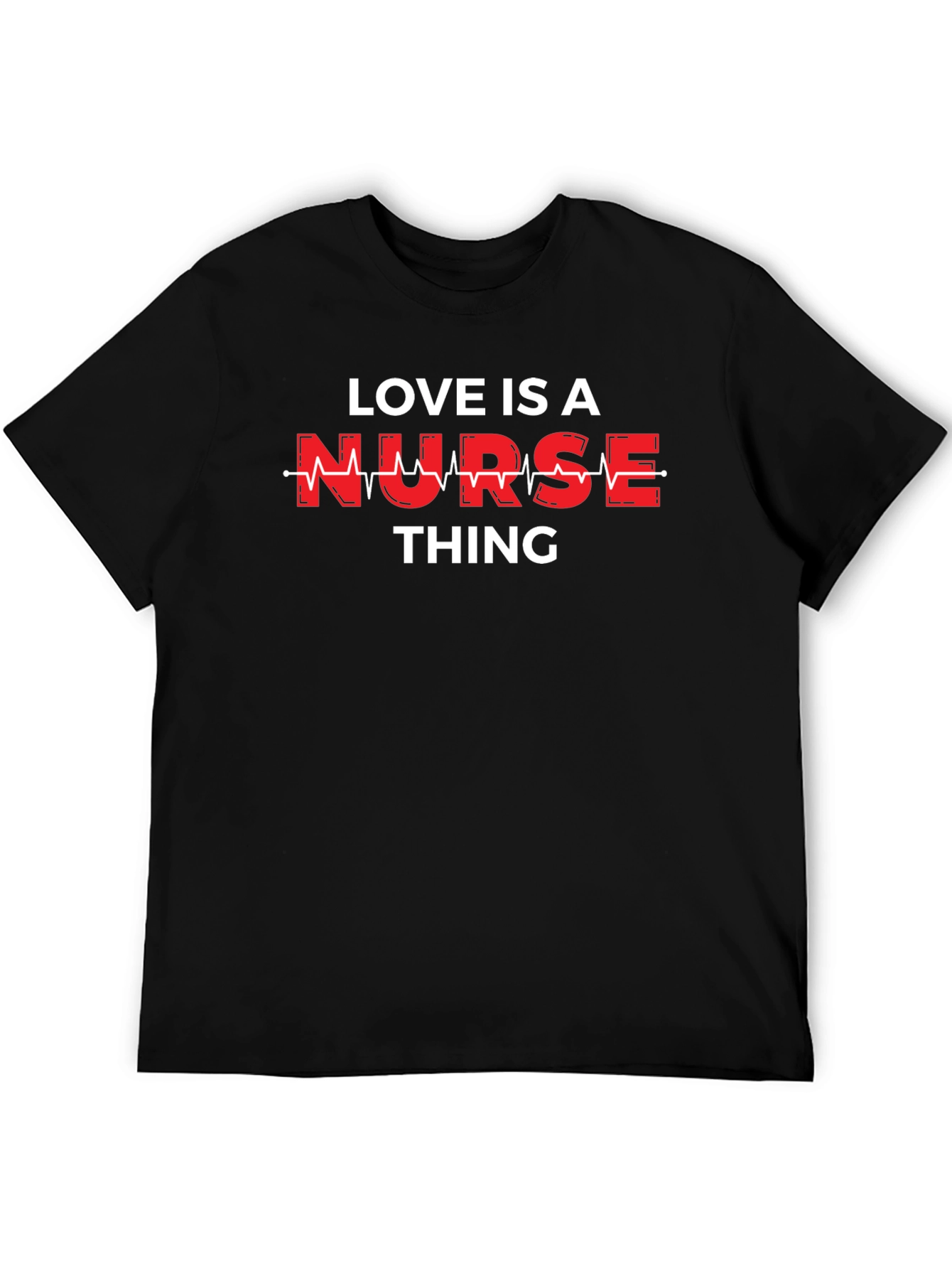 Black Love is a Nurse Thing T-Shirt - Black view 5