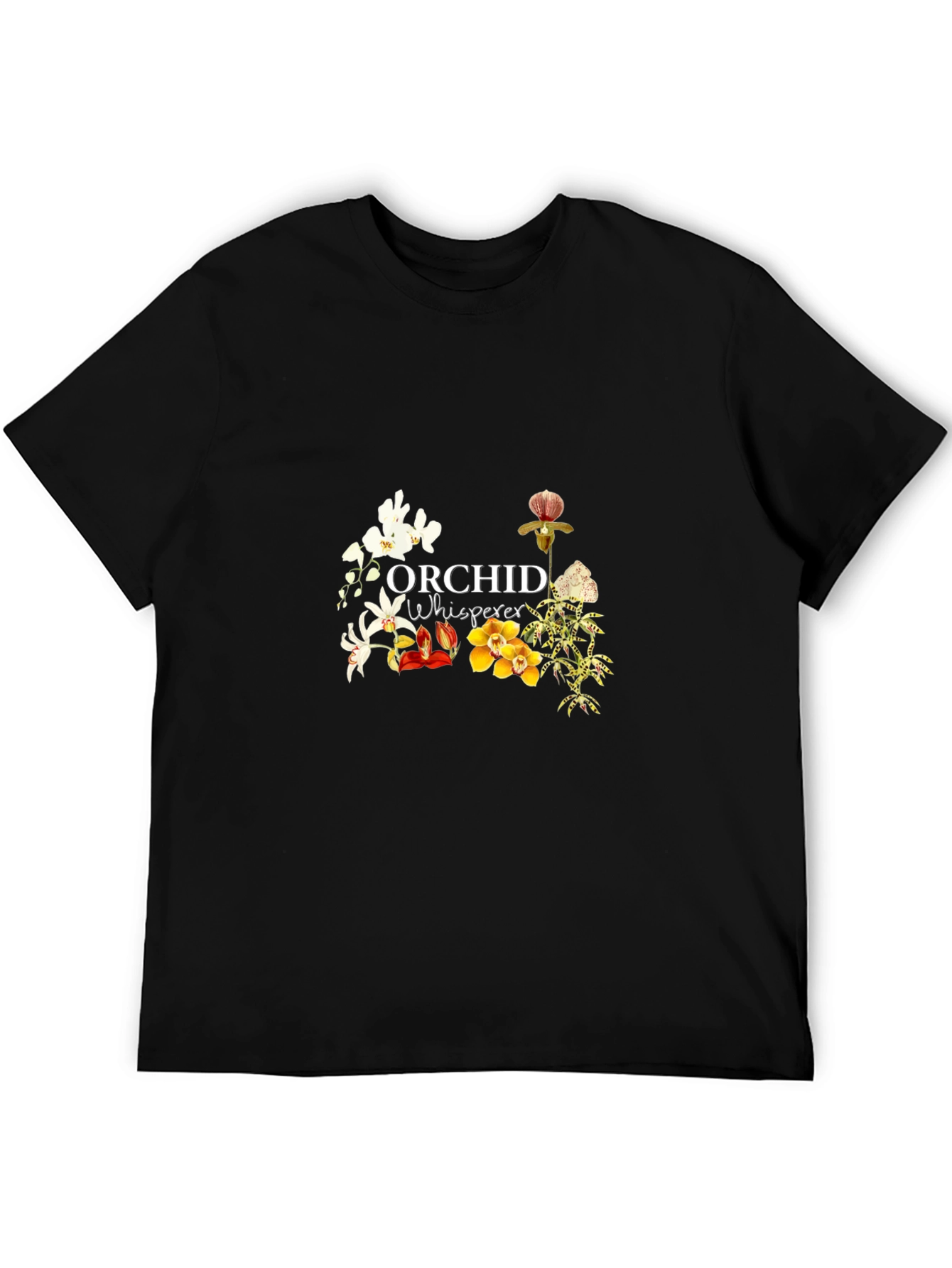 Black Orchid Whisperer Black Graphic Tee view 5