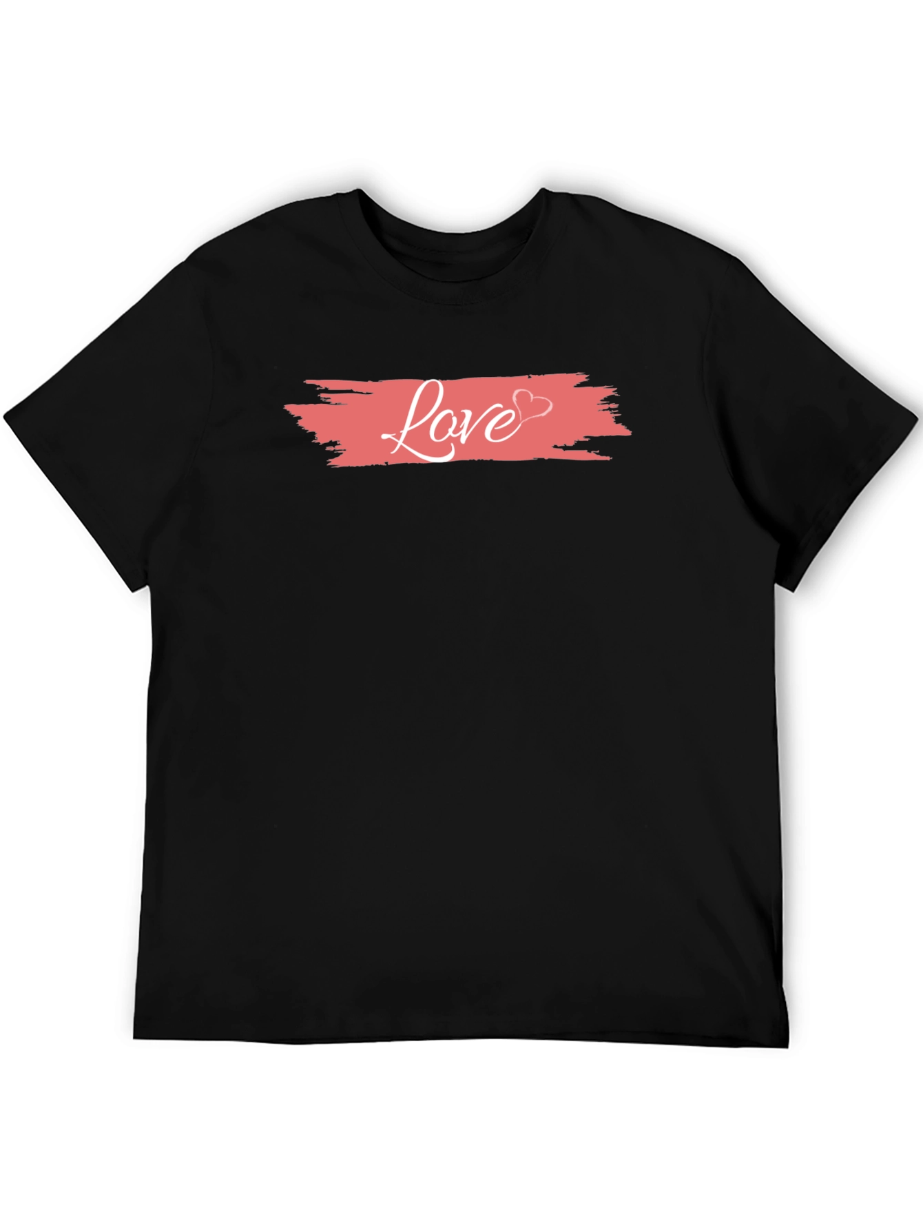 Black Love Graphic Black T-Shirt view 5