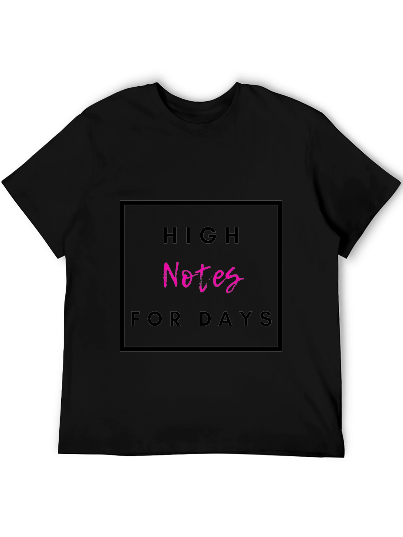 Black High Notes for Days Graphic Tee view 5