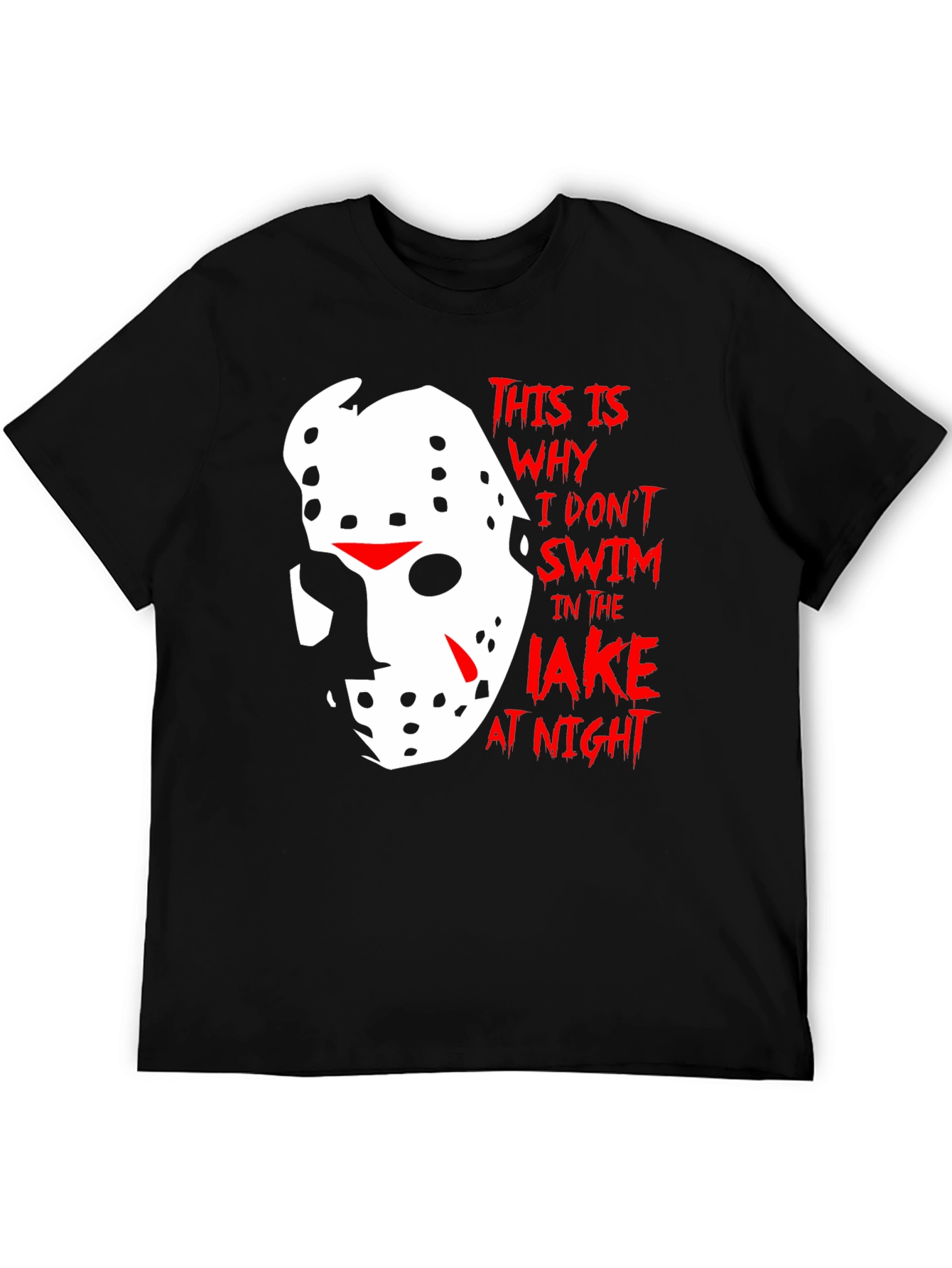 Friday the 13th T-Shirt - Lake Swim Warning - 5