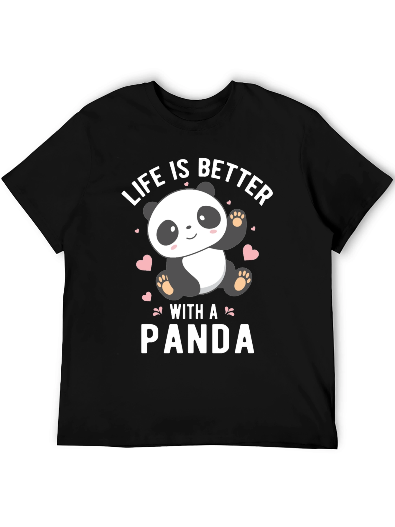 Black Life Is Better With A Panda T-Shirt view 5