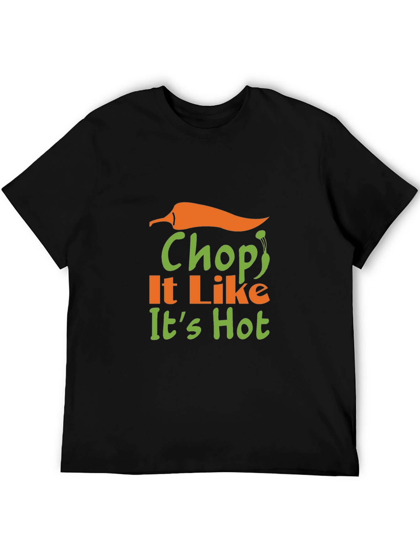 Black Chop It Like It's Hot Graphic T-Shirt view 5