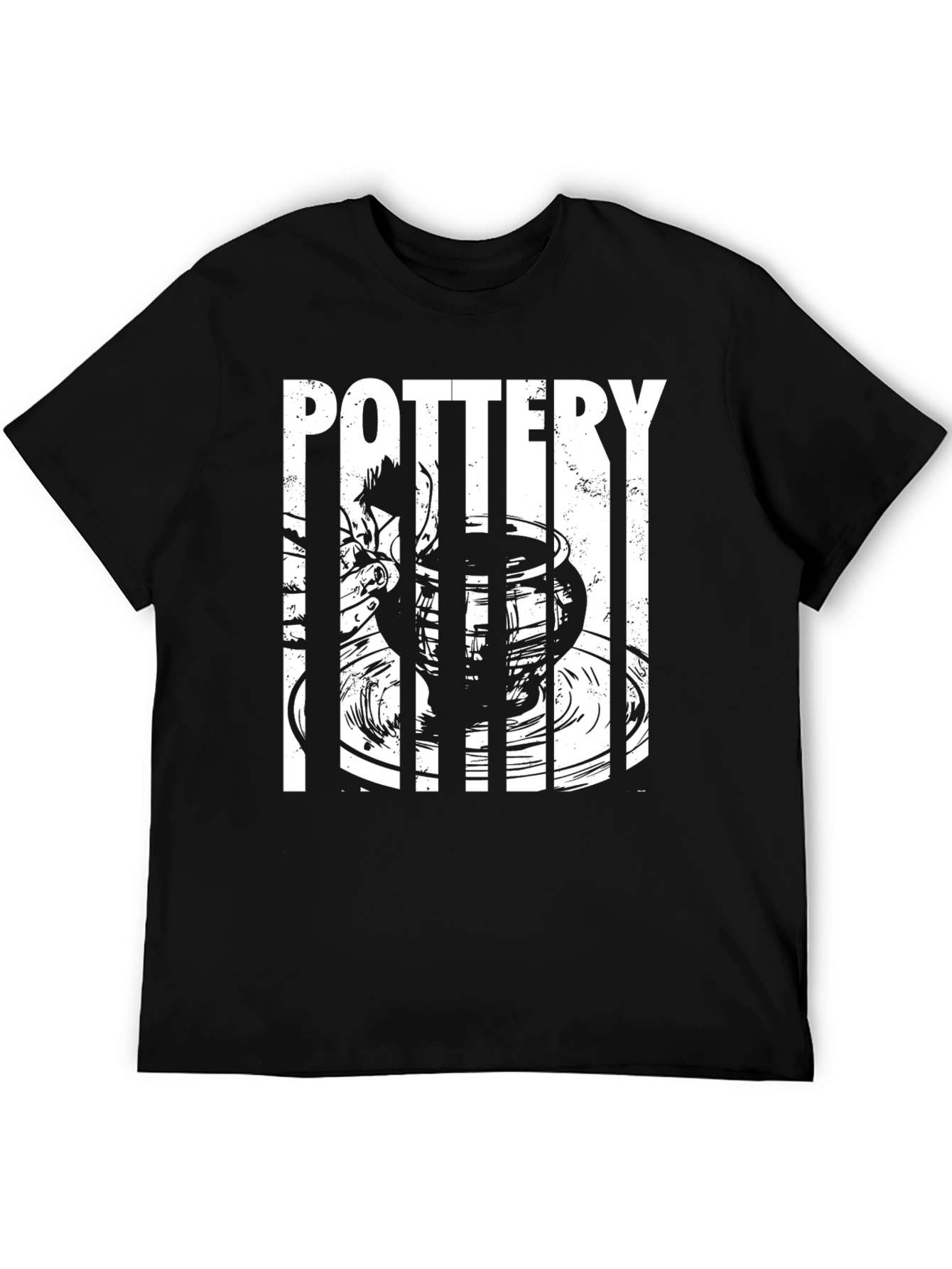 Black Pottery Graphic Print T-Shirt view 5