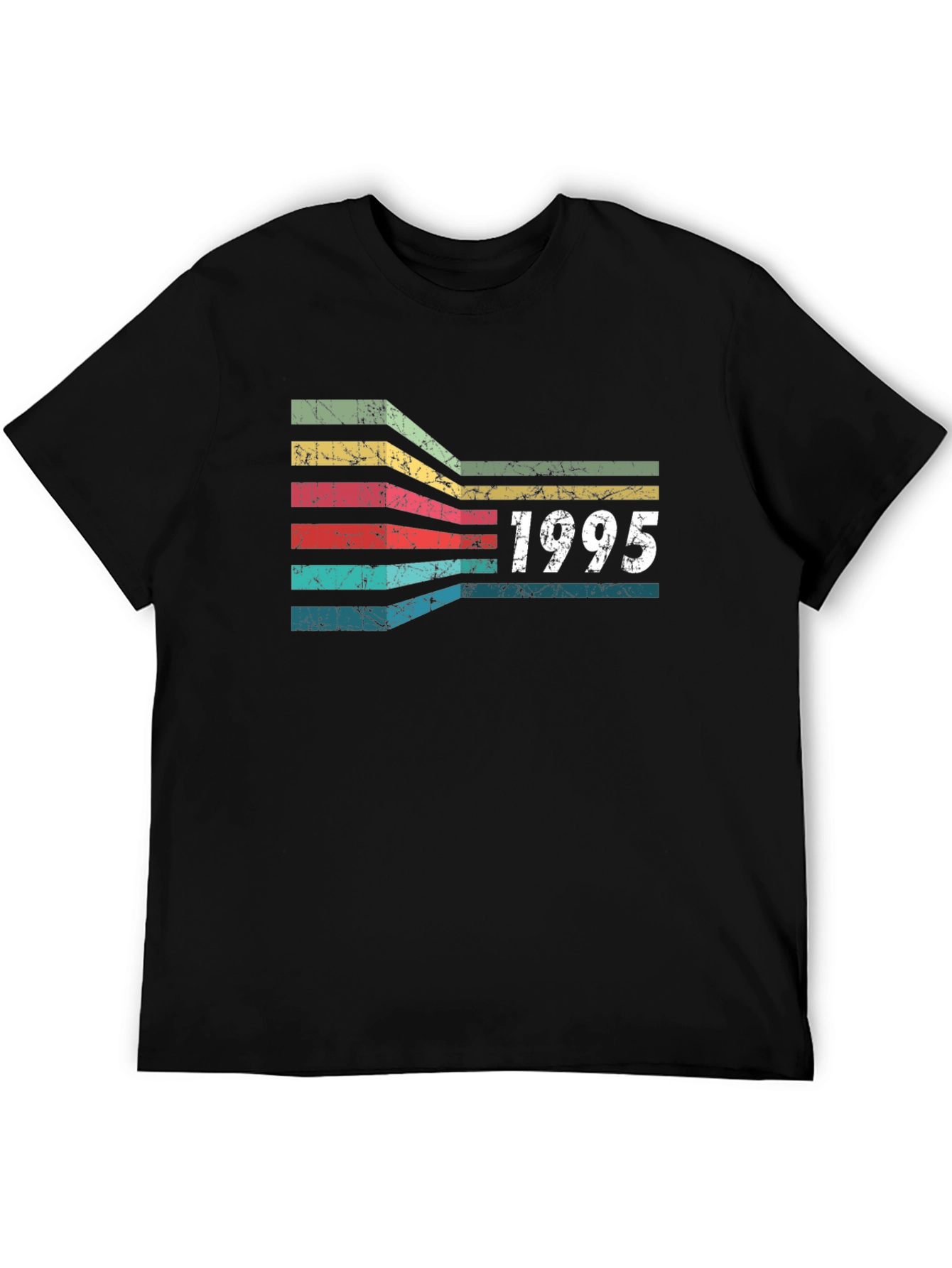 Black Retro 1995 Birthday T-Shirt - Vintage Style view 5