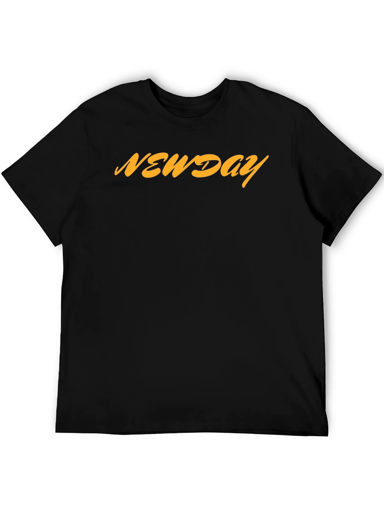 Black NEWDAY Men's Graphic T-Shirt - Casual Style view 5