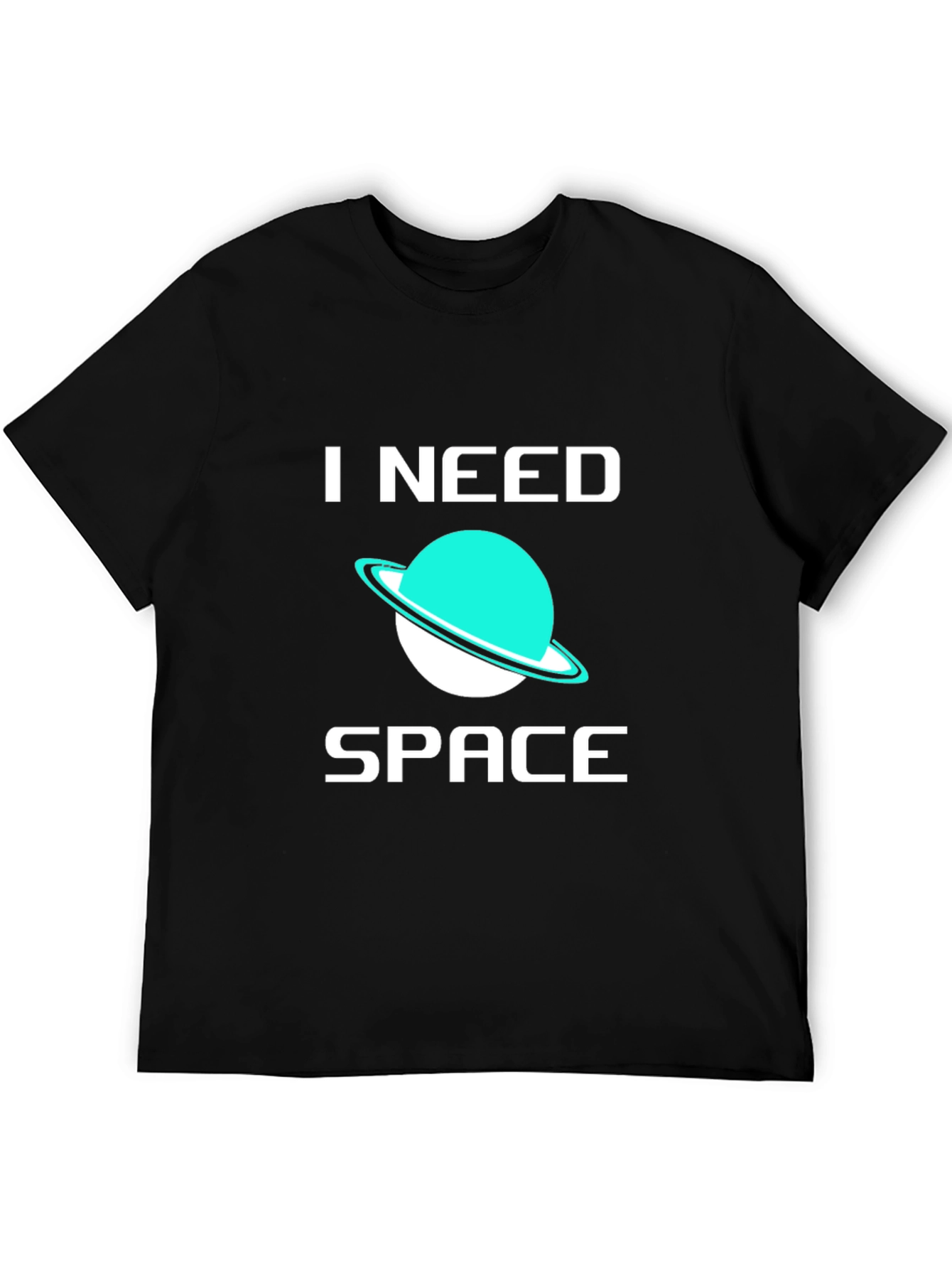 Black I Need Space T-Shirt - Trendy Graphic Tee view 5