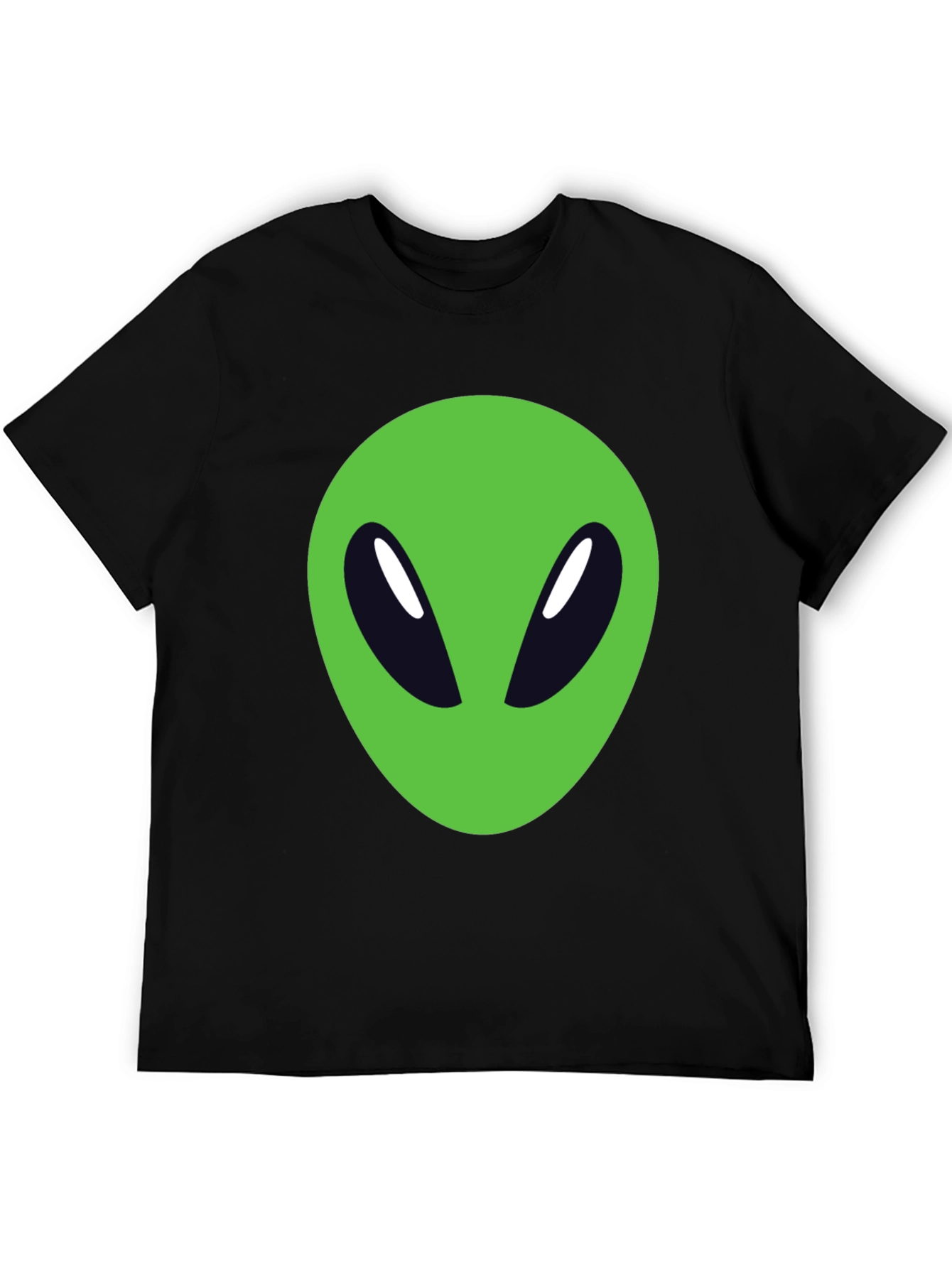 Black Alien Graphic Tee - Black Cotton Blend view 5