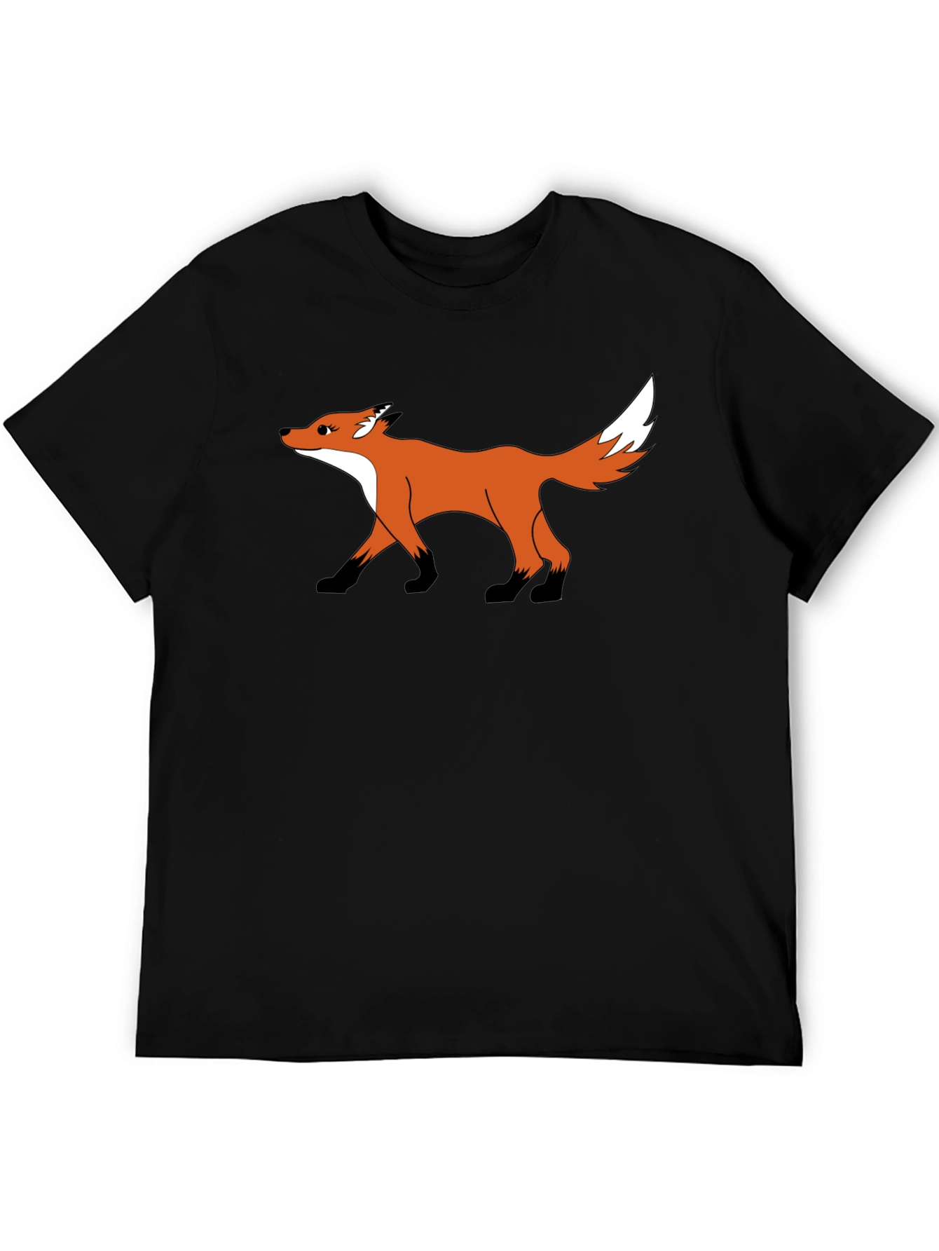 Black Fox Graphic T-Shirt - Casual Wear view 5