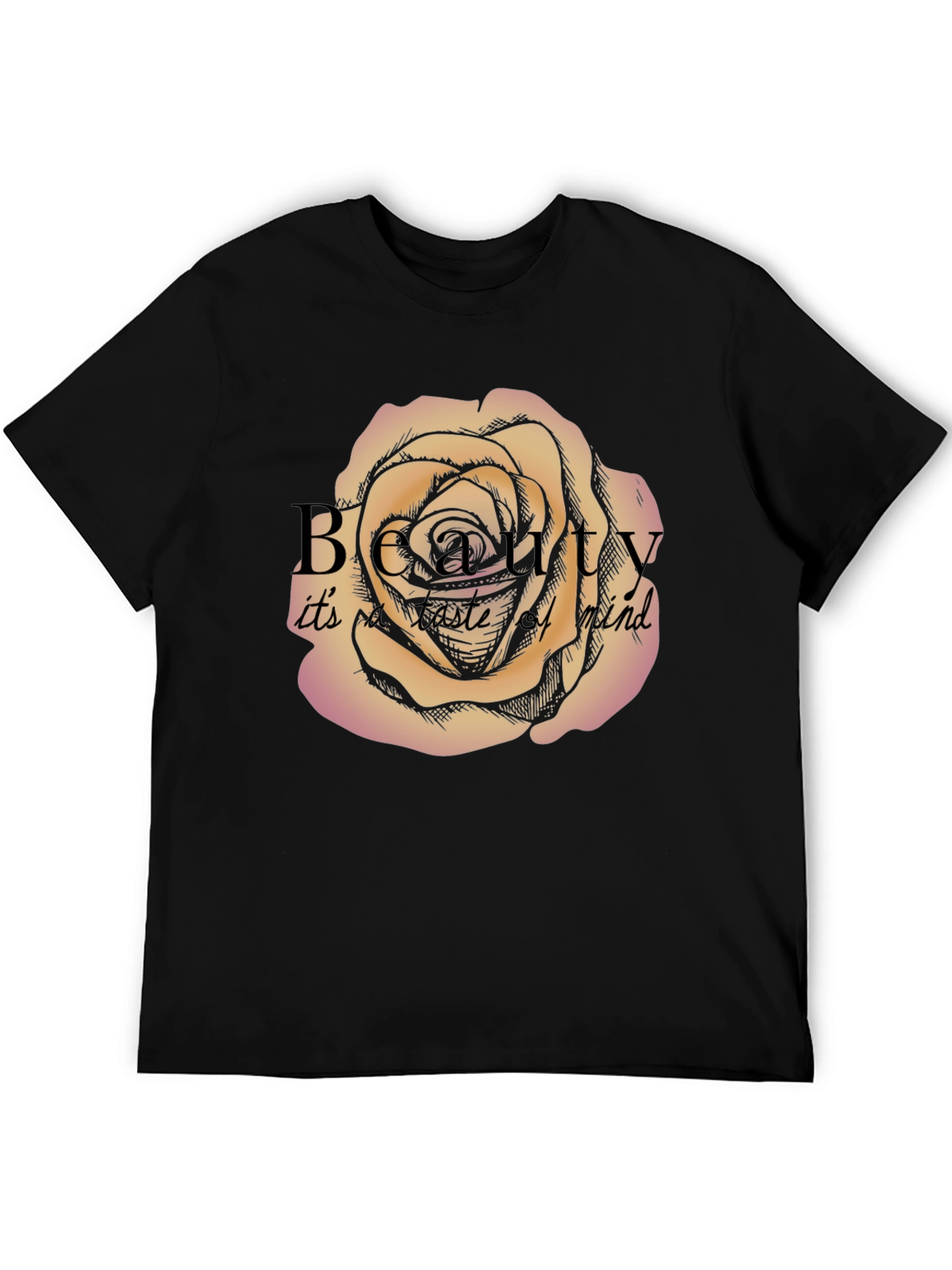 Black Beauty T-Shirt - Rose Design view 5