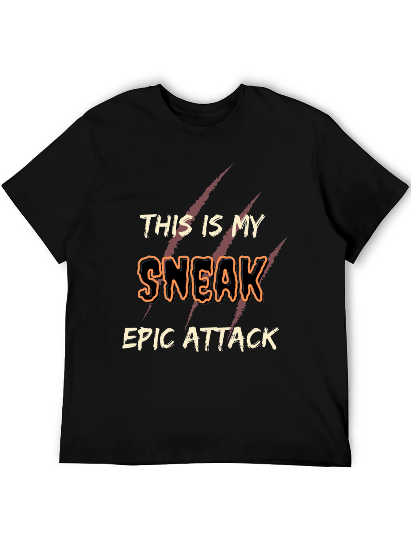 Black This Is My Sneak Epic Attack T-Shirt view 5