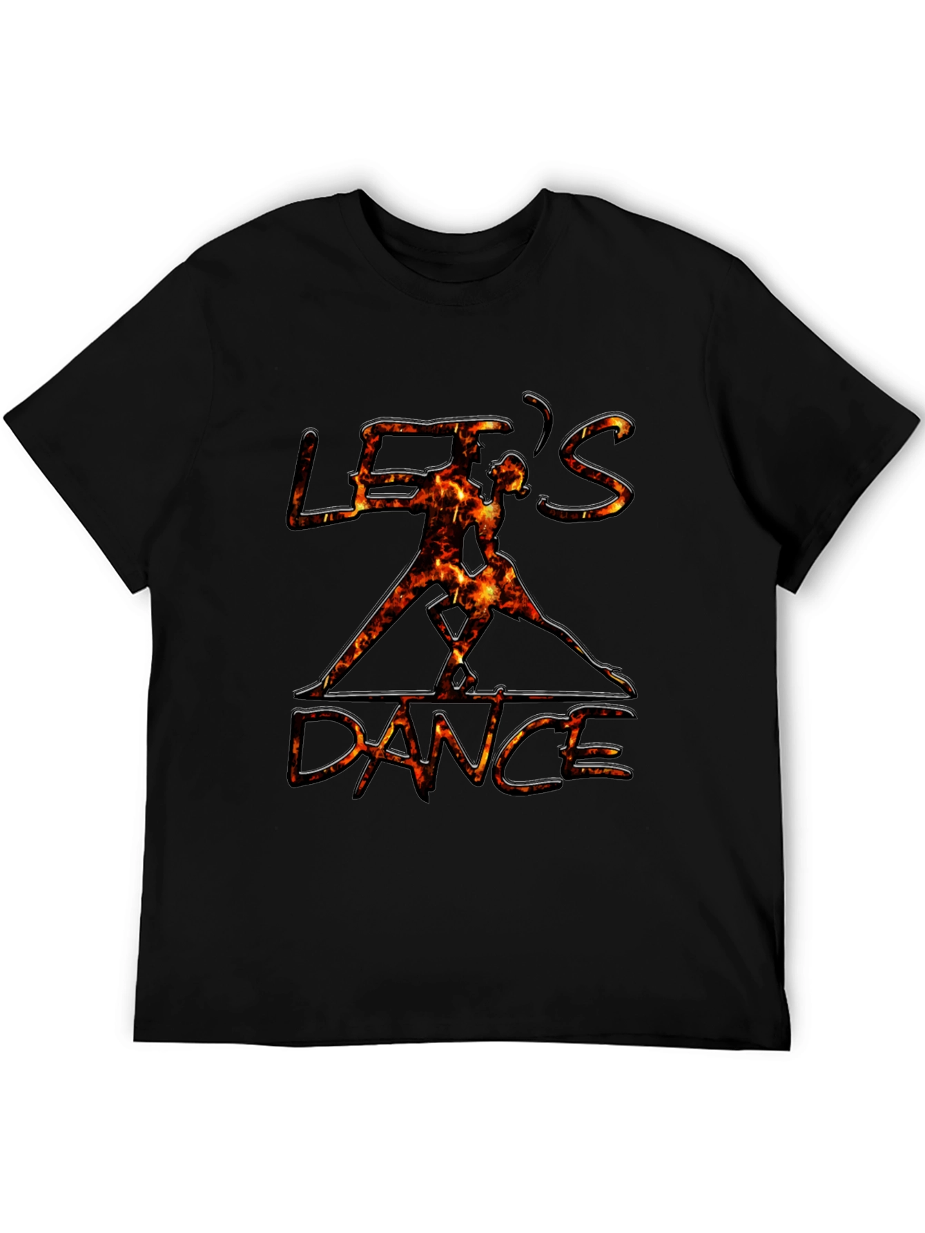 Black Let's Dance Graphic Black T-Shirt view 5