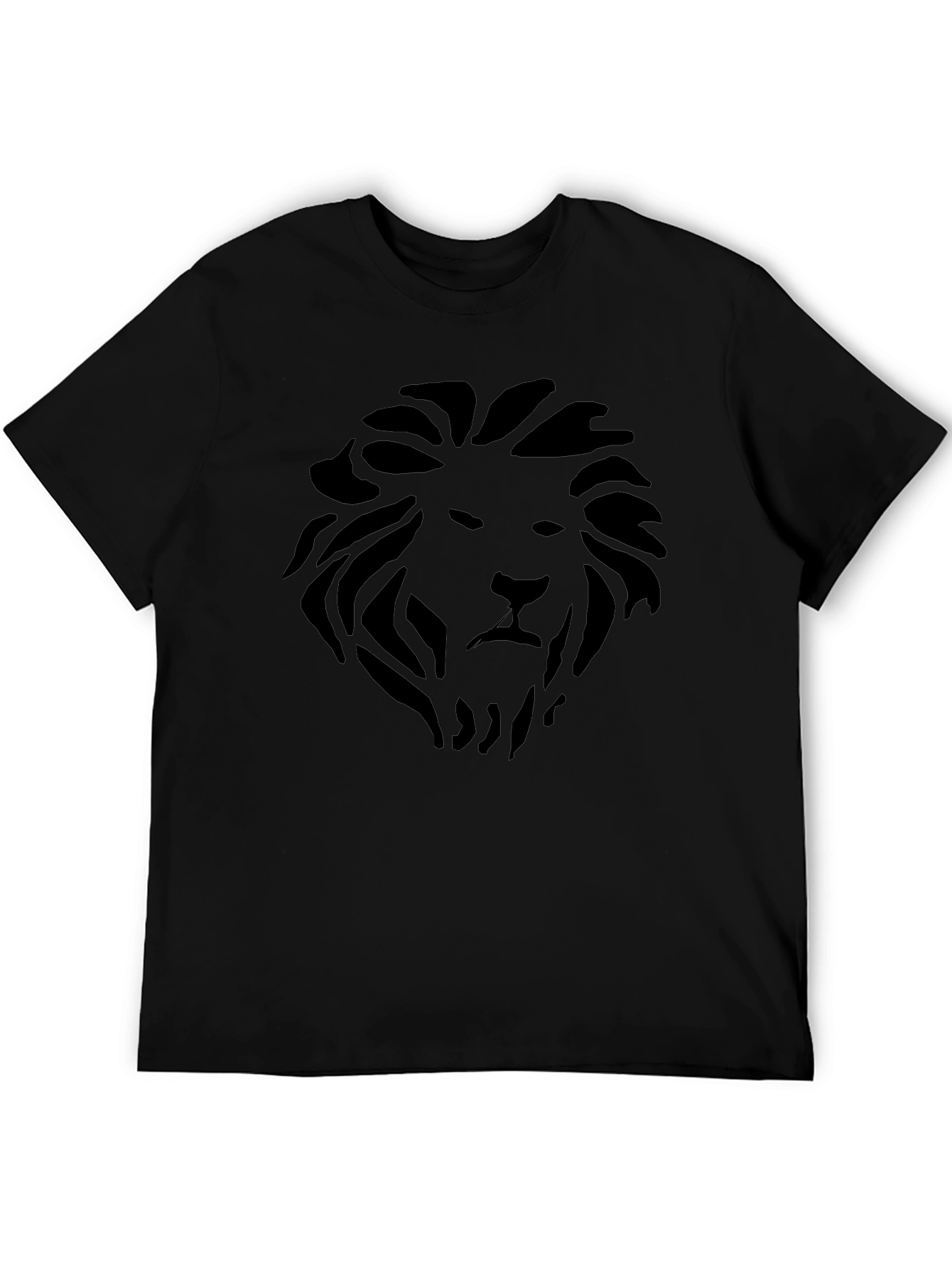 Black Black Lion Graphic Tee - Stylish Men's T-Shirt view 5