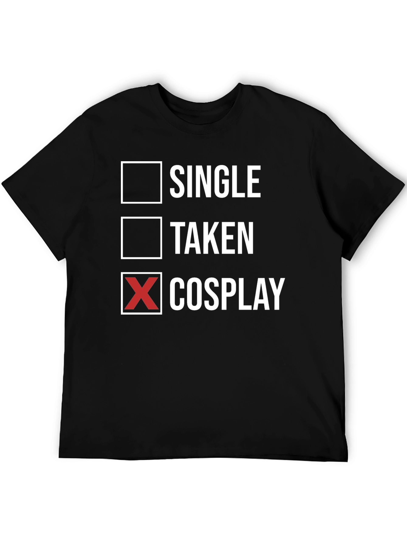 Black Cosplay T-Shirt - Single Taken Cosplay view 5