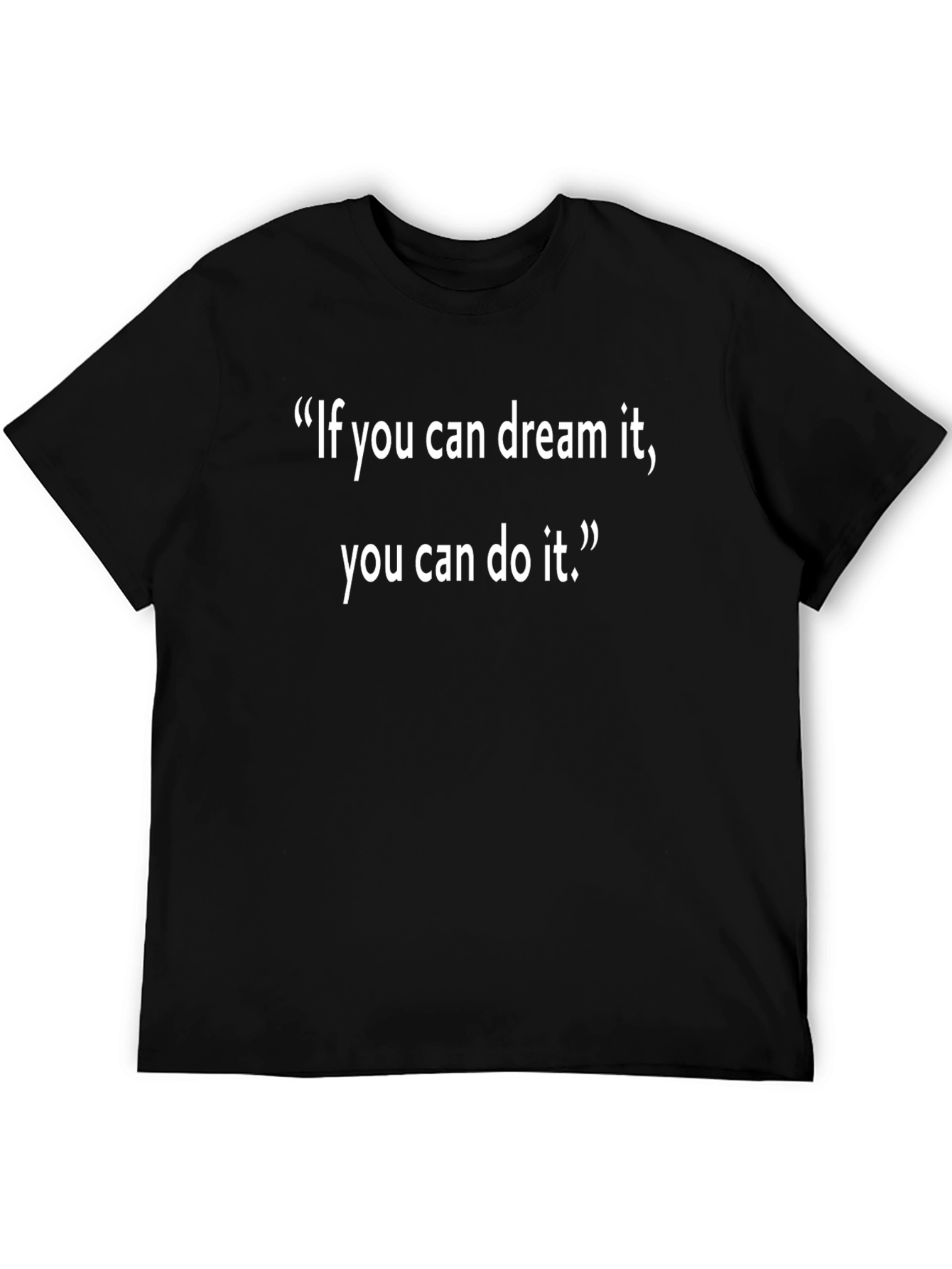 Black Dream It, Do It T-Shirt - Motivational Quote Tee view 5