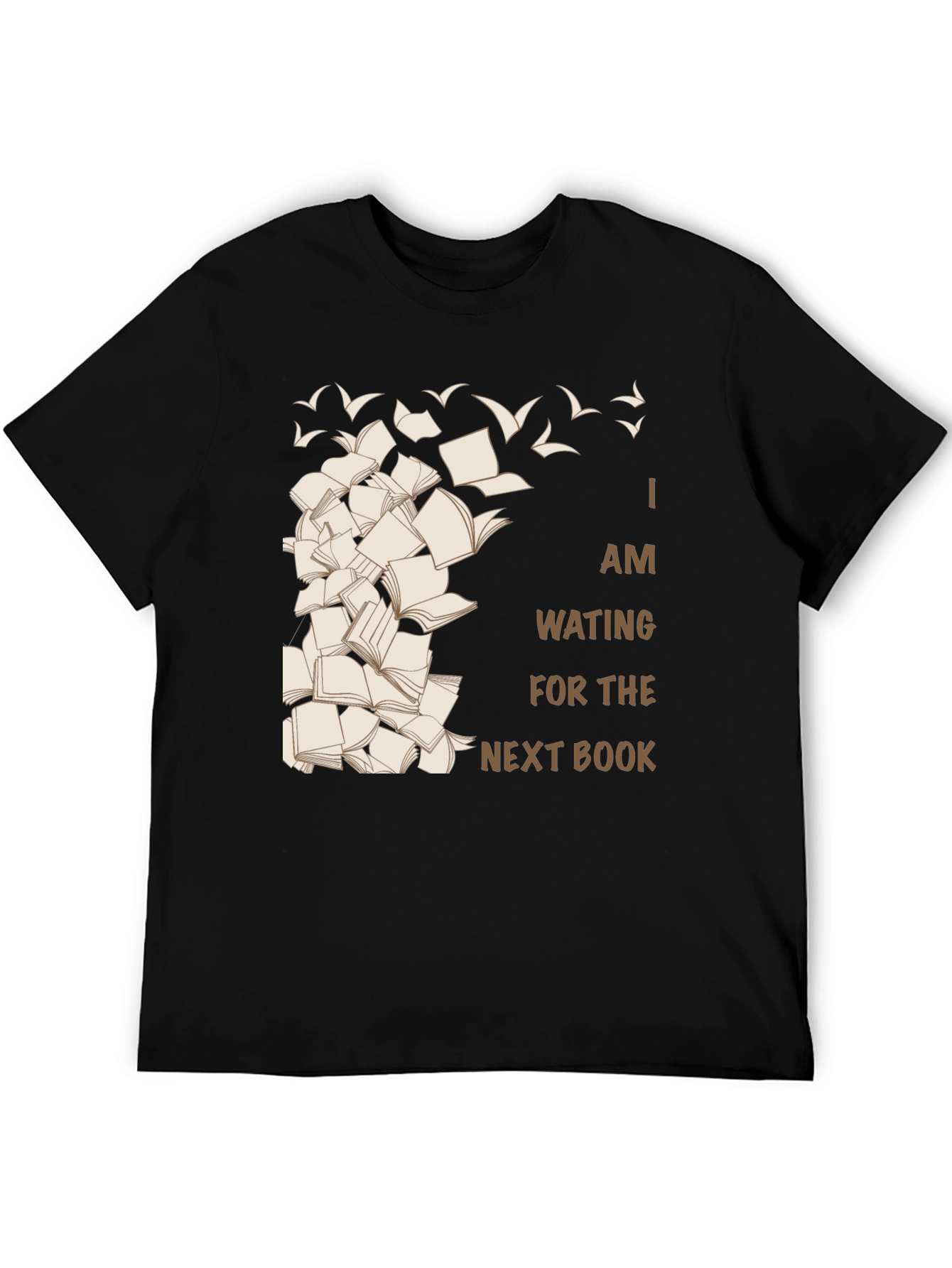 Black Book Lover's Tee: Waiting for the Next Book view 5