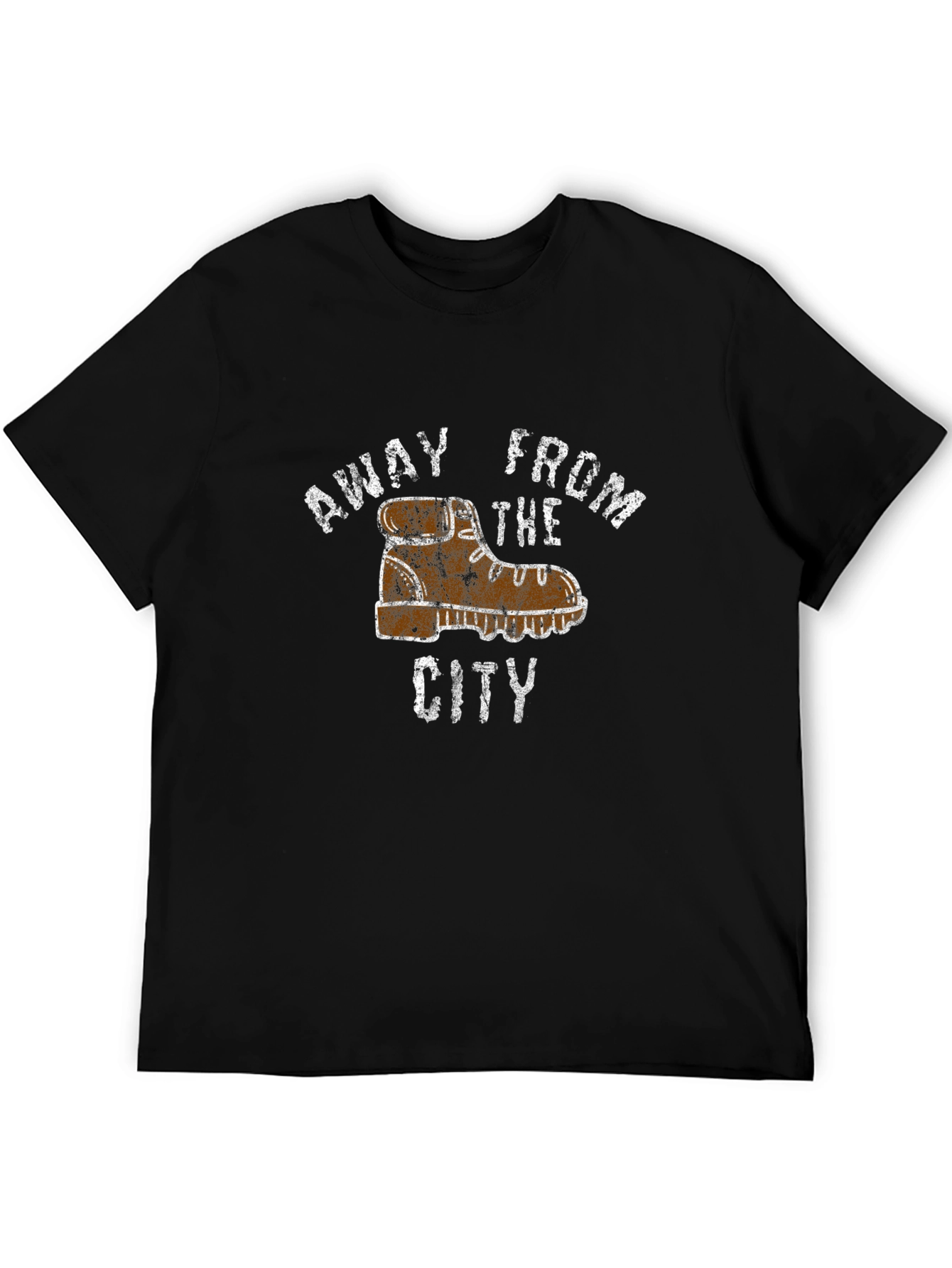 Black Away From The City Graphic T-Shirt view 5