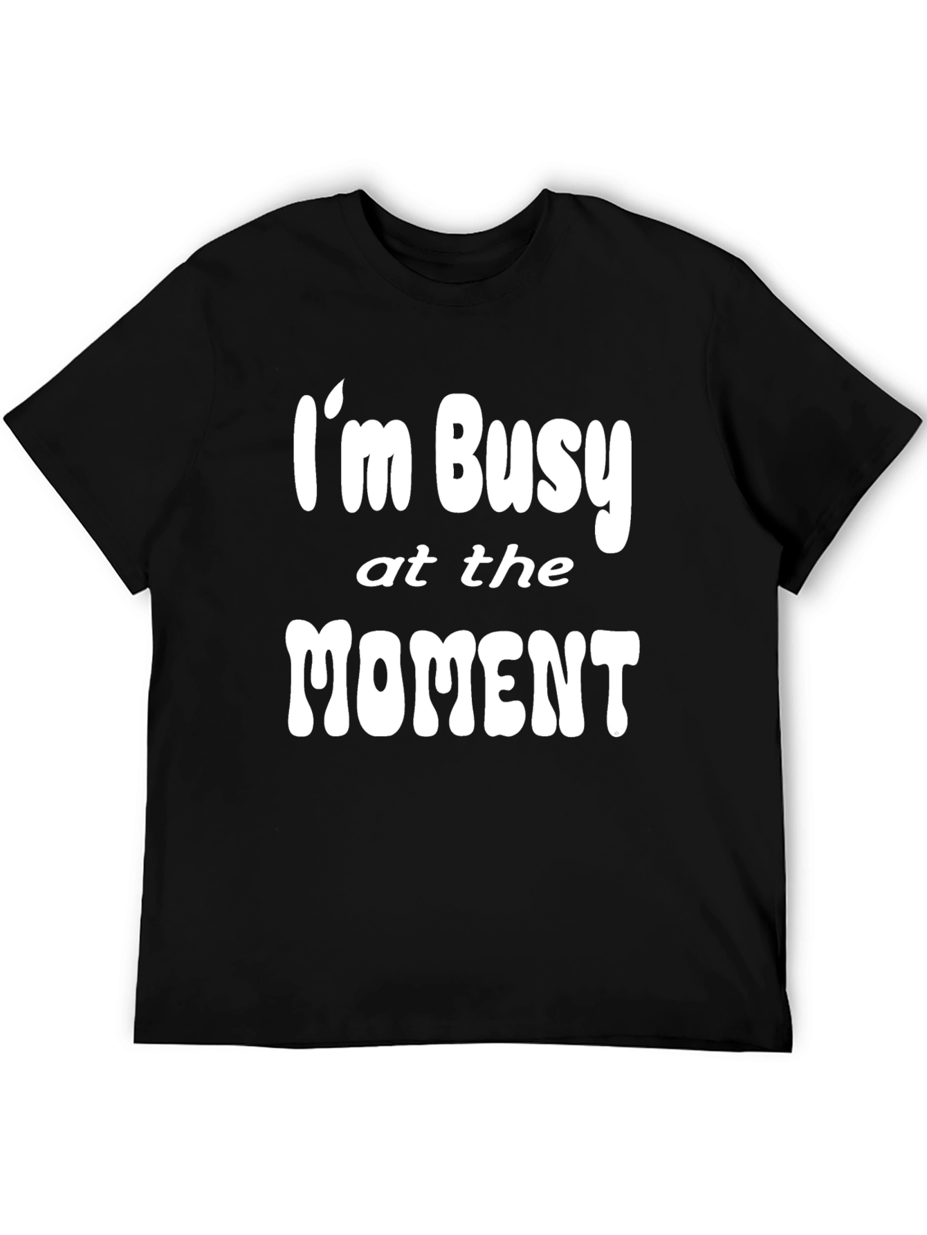 Black I'm Busy at the Moment Graphic Tee view 5