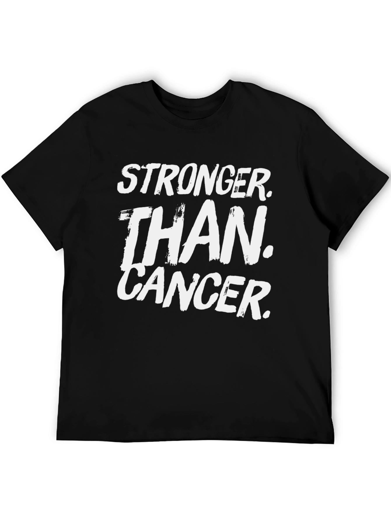 Black Stronger Than Cancer Graphic Tee view 5