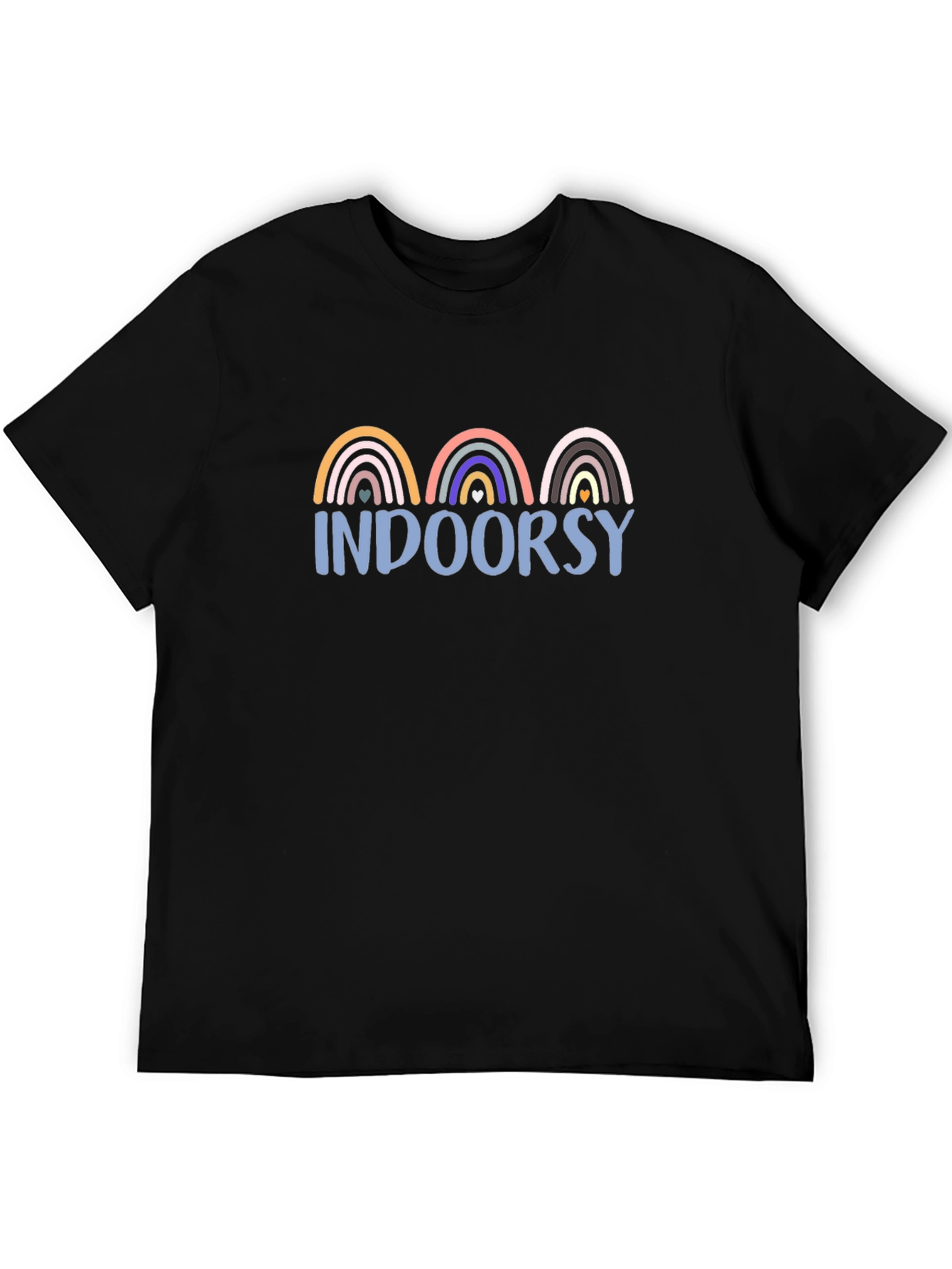 Black Indoorsy Rainbow Graphic Tee view 5
