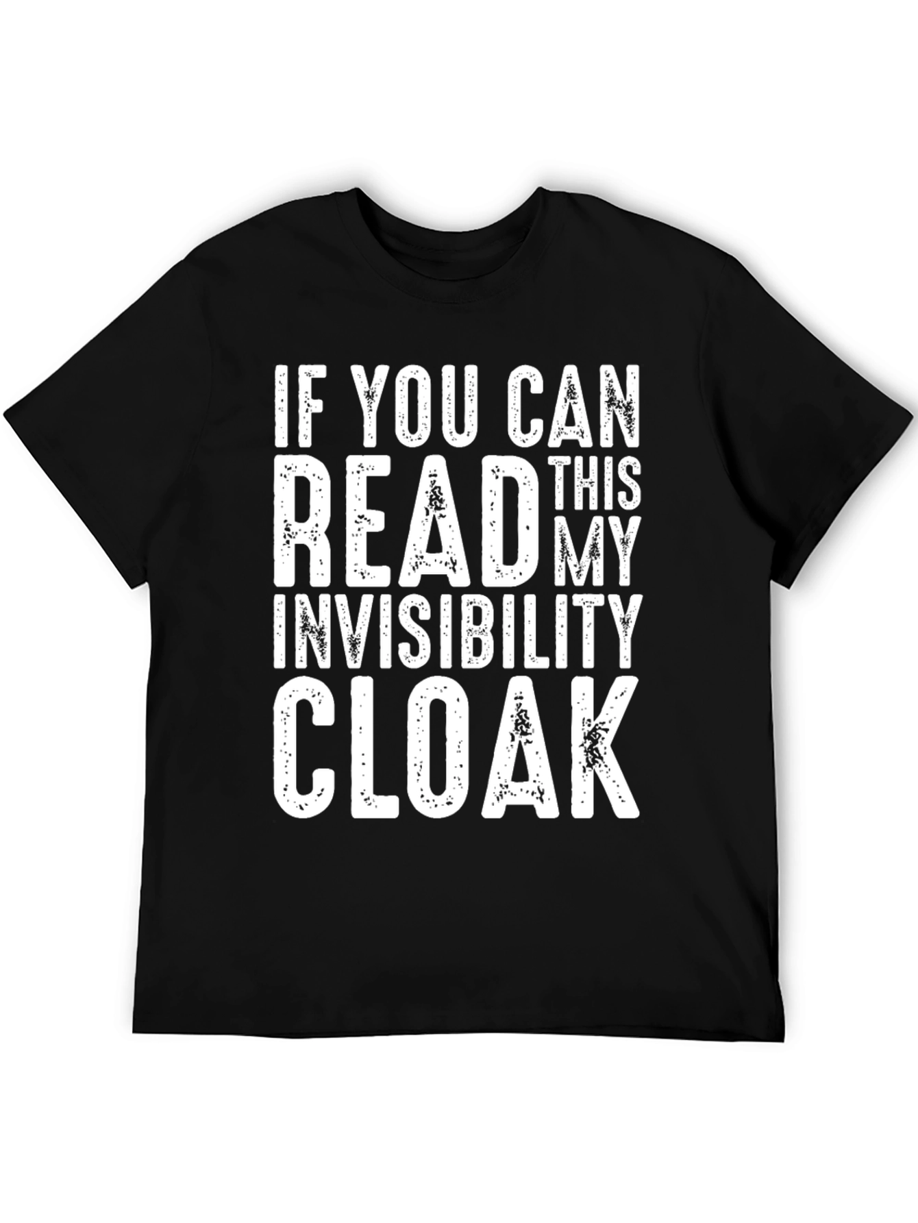 Black Invisibility Cloak Men's T-Shirt view 5