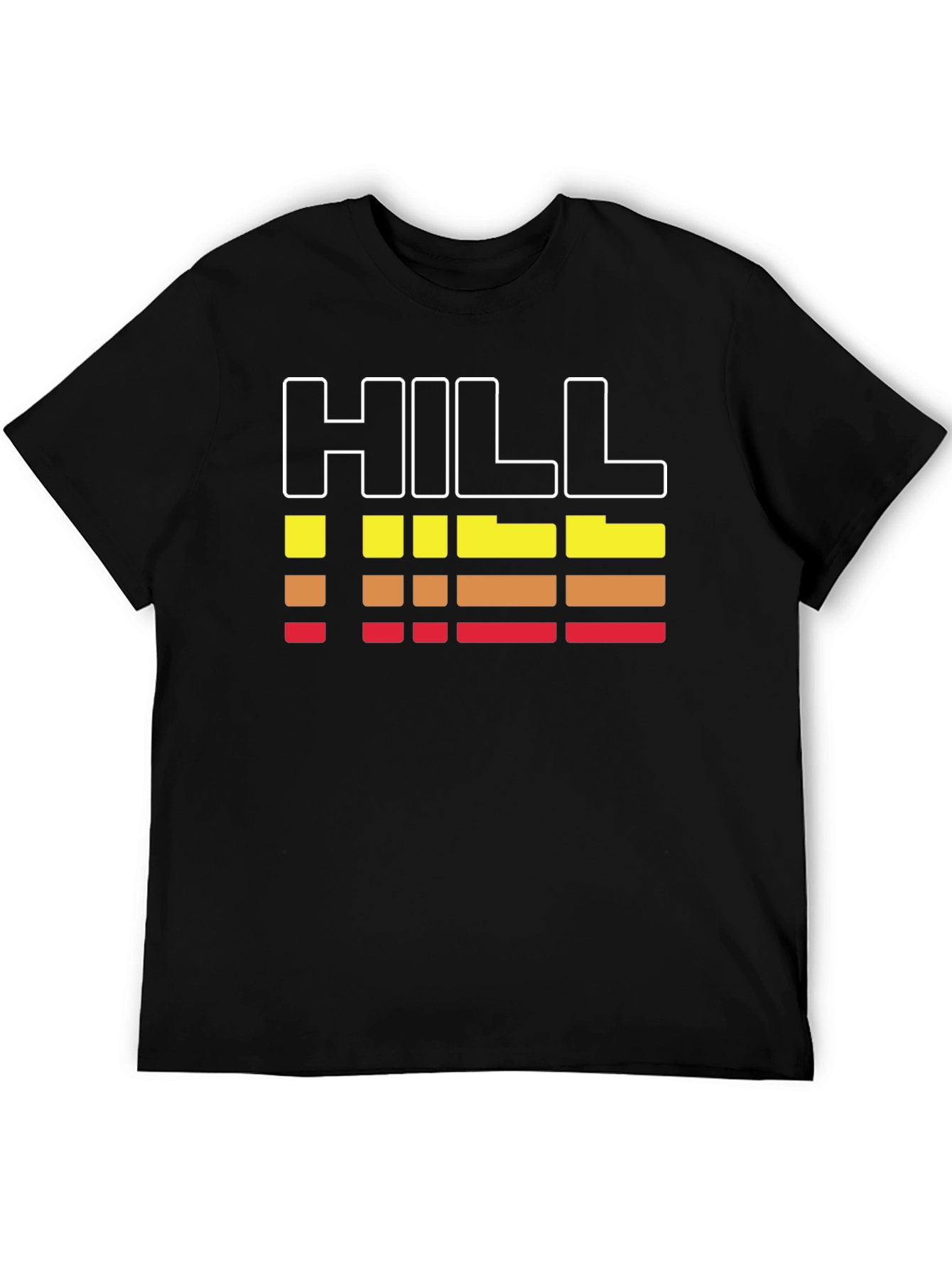 Black Retro HILL Graphic Tee - Cool Stripes view 5