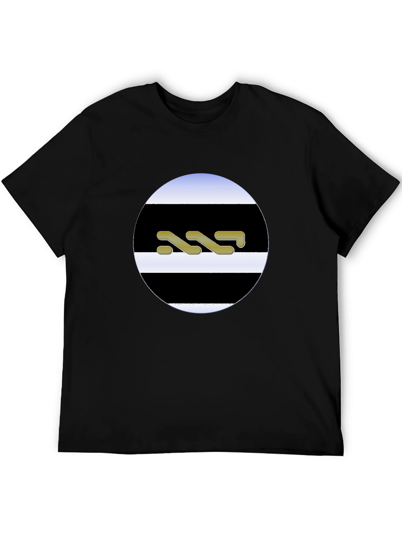 Black Stylish Black Graphic Tee view 5