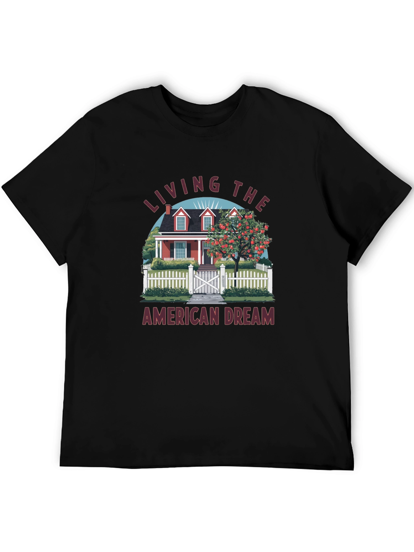 Black American Dream Graphic Tee - Black view 5