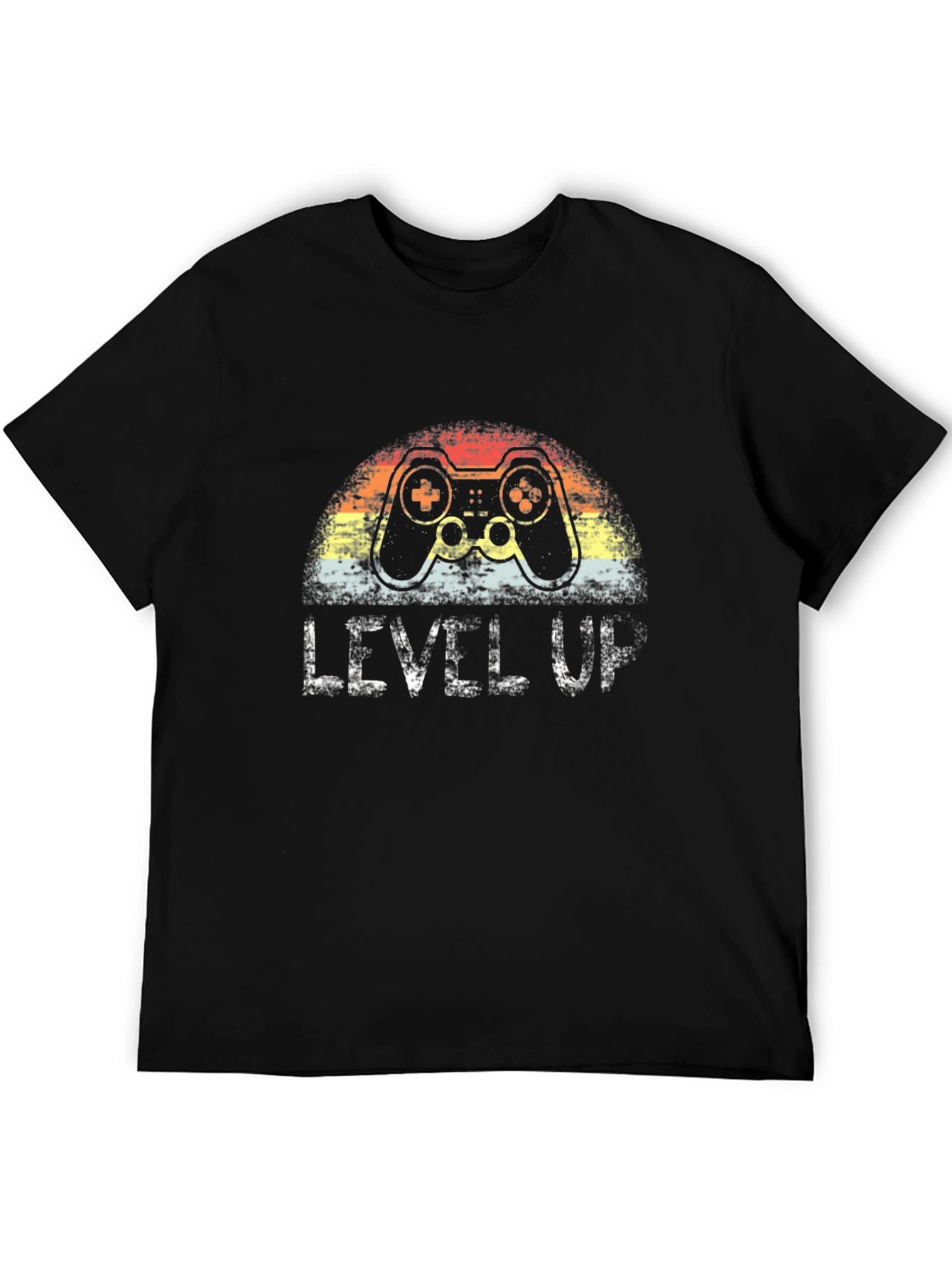 Black Level Up Gaming T-Shirt - Retro Controller Design view 5