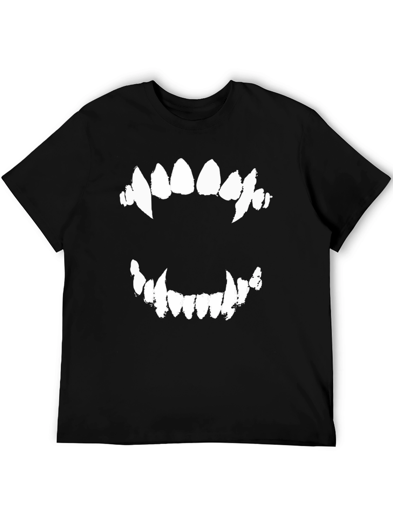 Black Men's Black Fang Graphic Tee view 5