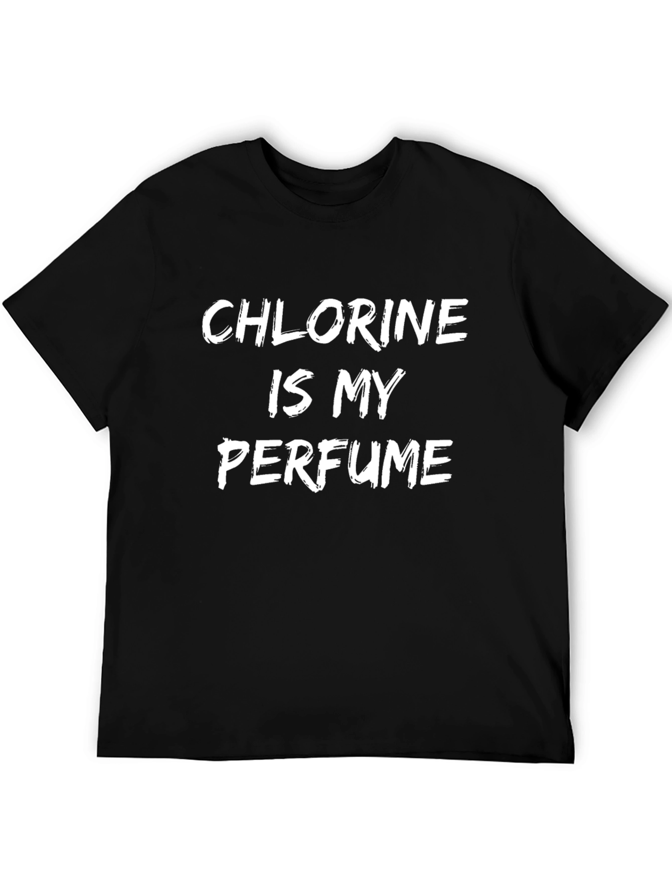 Black Chlorine Is My Perfume Graphic Tee - Black Cotton T-Shirt view 5