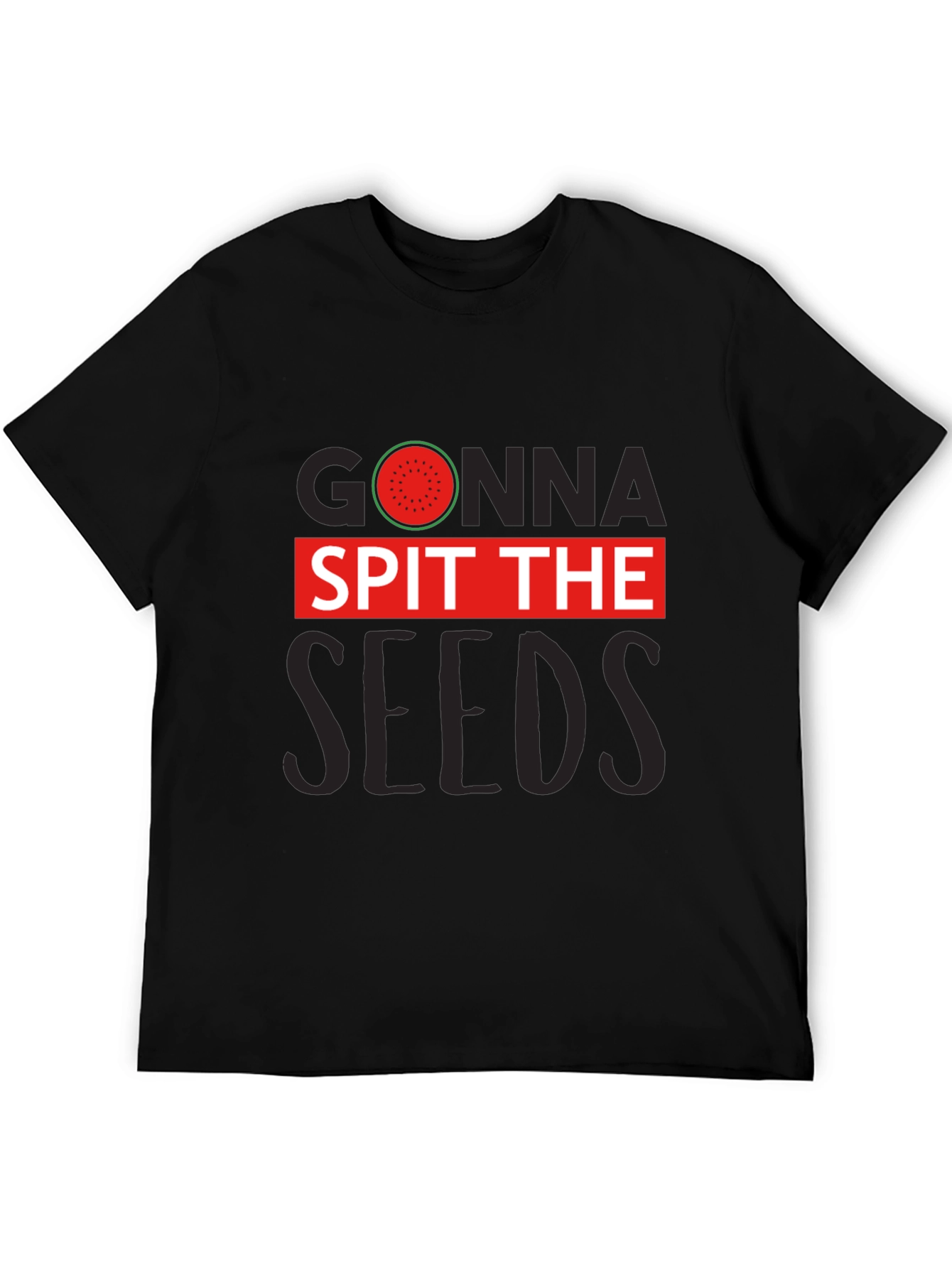 Black Gonna Spit The Seeds Watermelon T-Shirt view 5