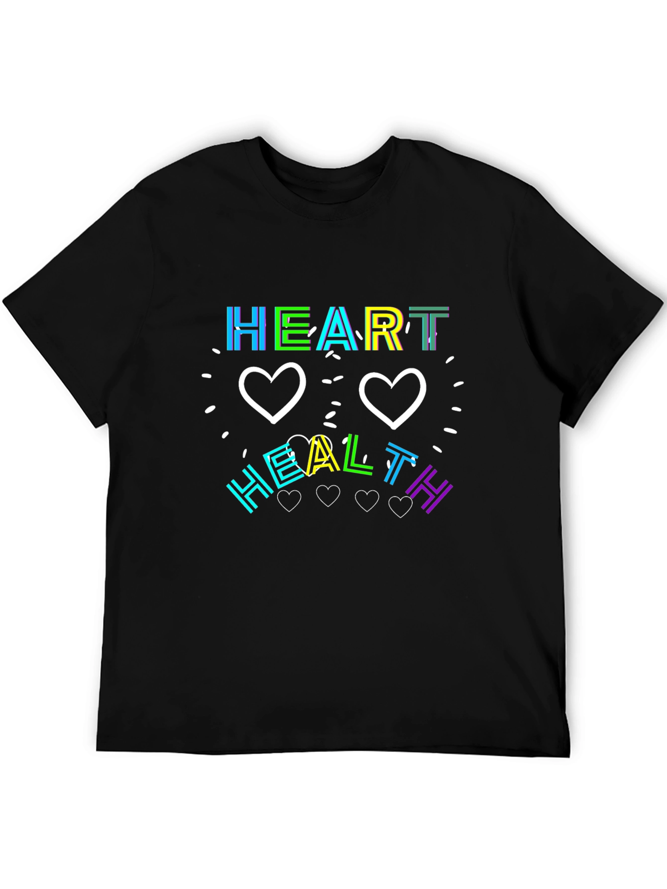Black Heart Health Graphic Tee view 5