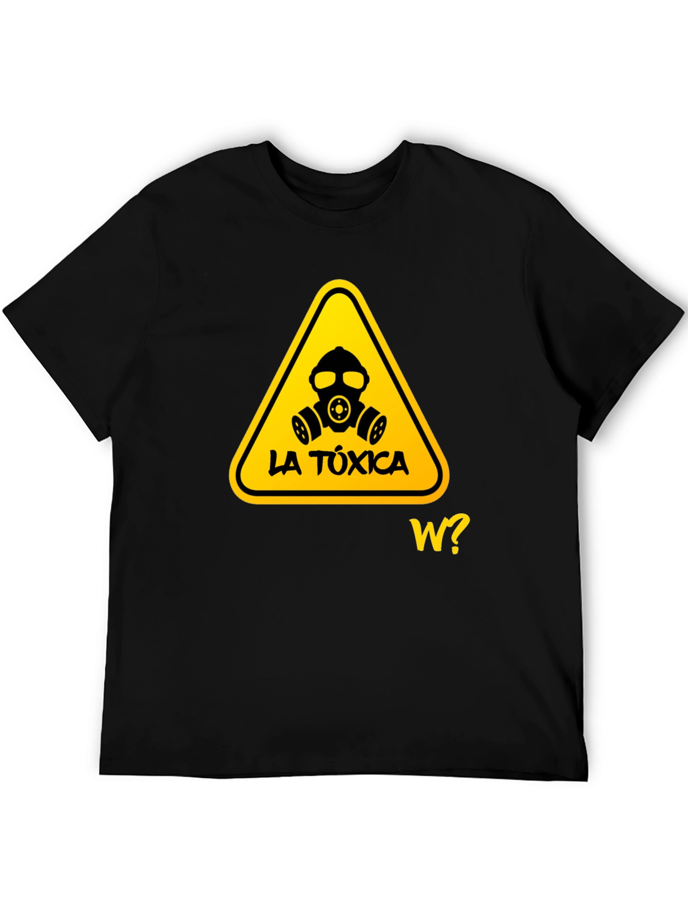 Black Toxic Warning Graphic T-Shirt - Stylish and Edgy view 5