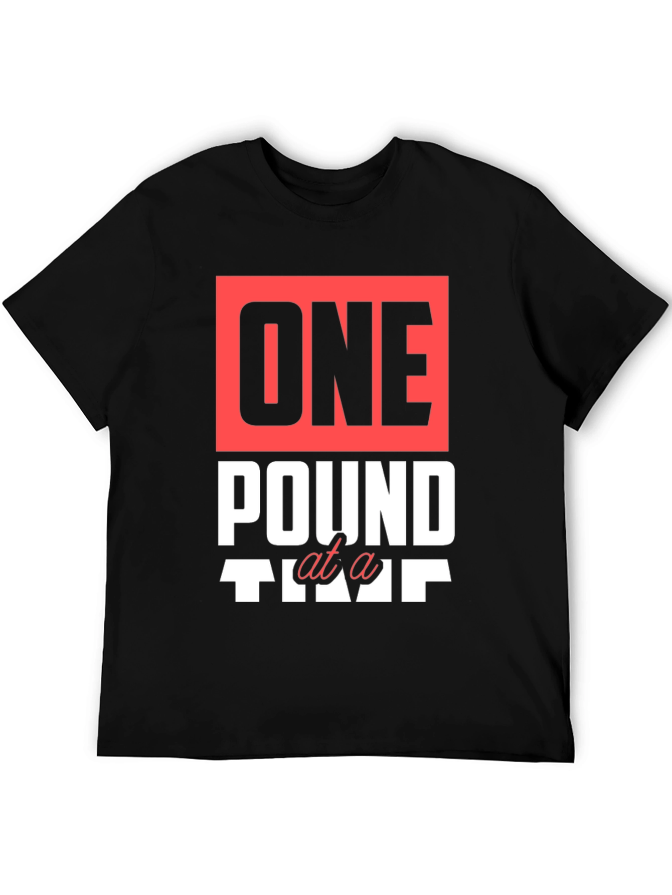 Black One Pound at a Time Graphic T-Shirt view 5