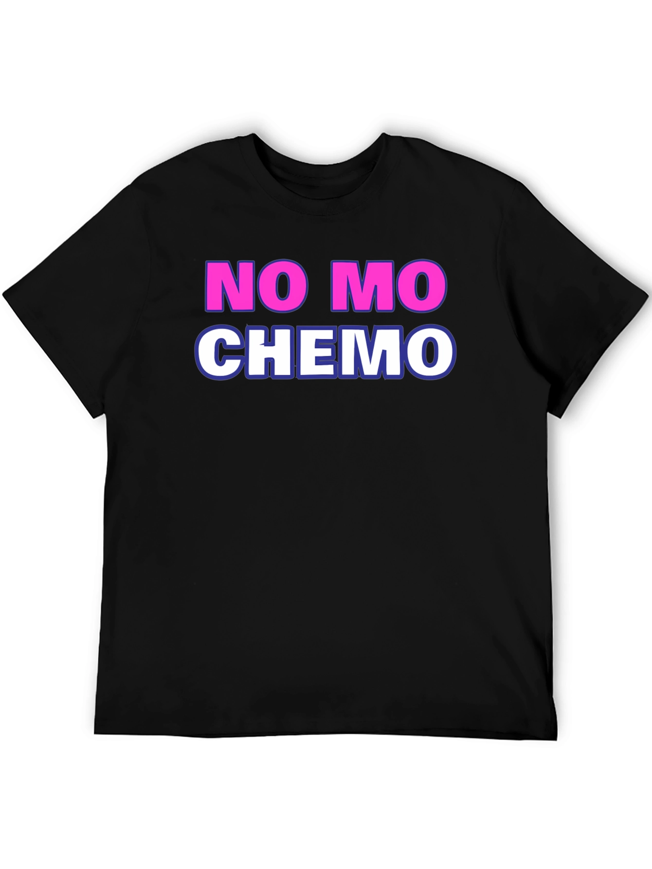 Black No Mo Chemo T-Shirt - Cancer Survivor Tee view 5