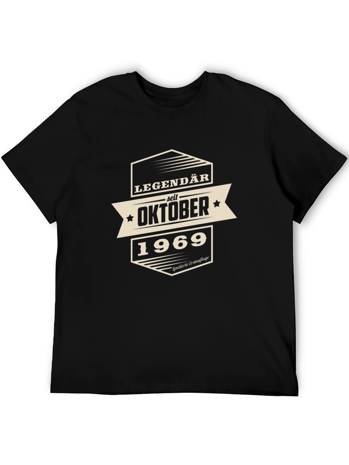 Black Legendary Since October 1969 Black T-Shirt view 5